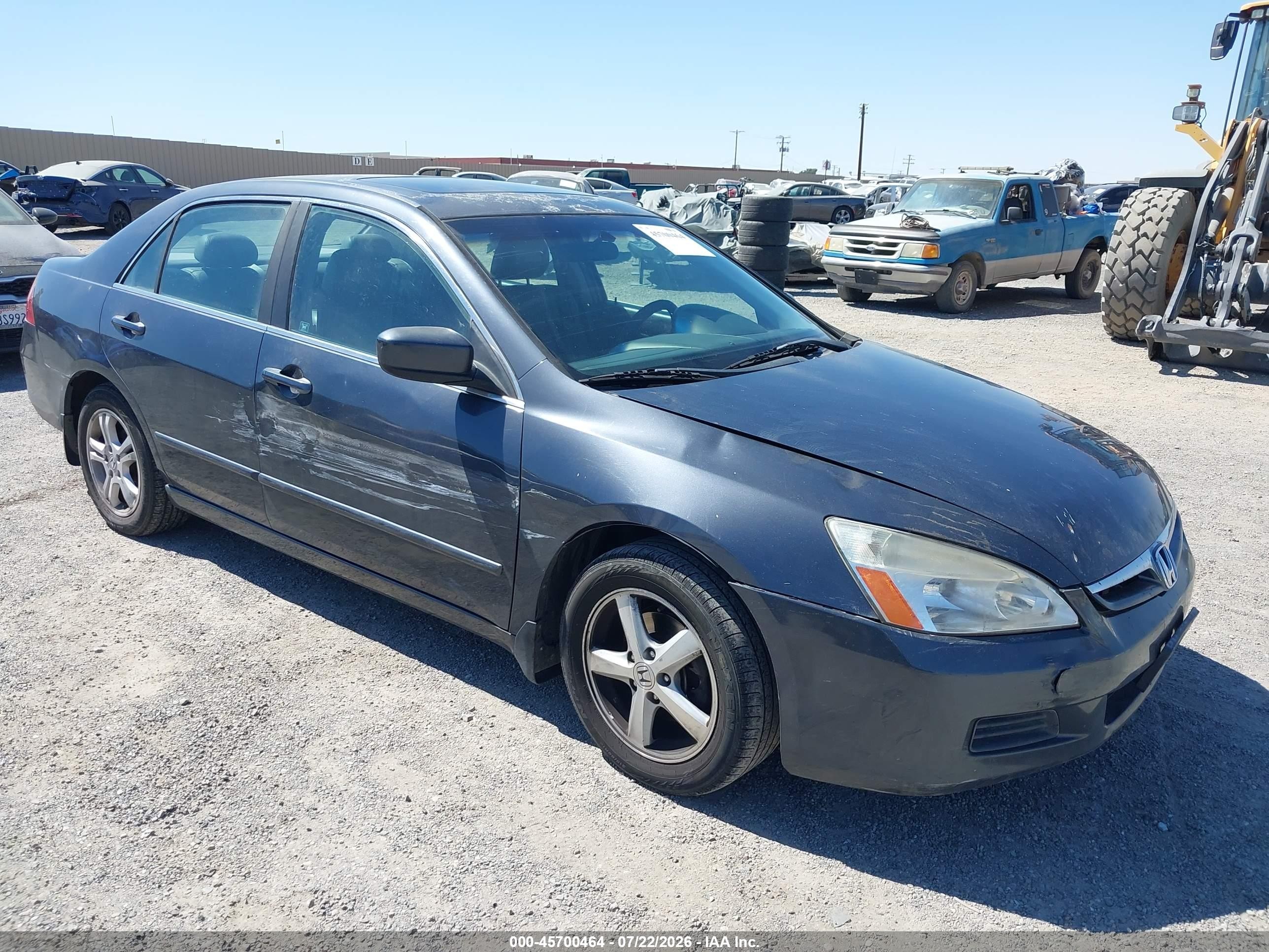 2007 Honda Accord 3.0 Ex Gray vin: 1HGCM66507A085287