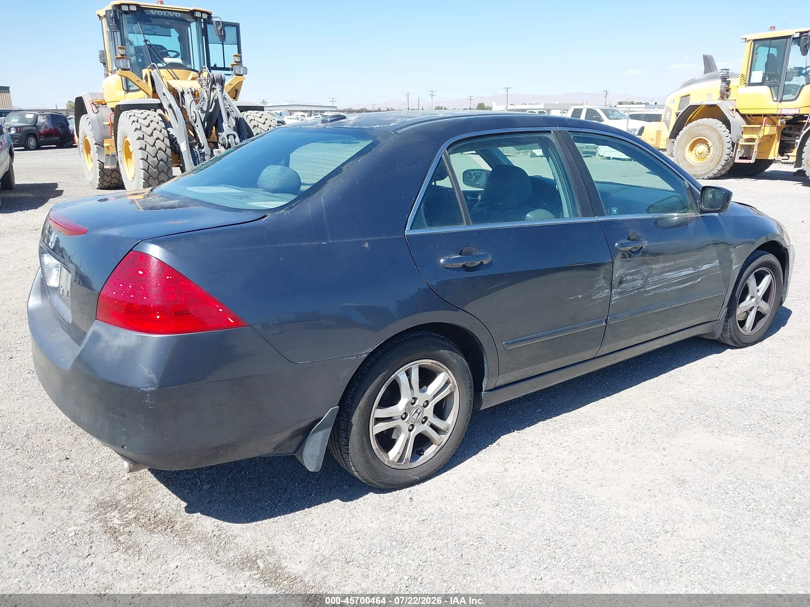 2007 Honda Accord 3.0 Ex Gray vin: 1HGCM66507A085287