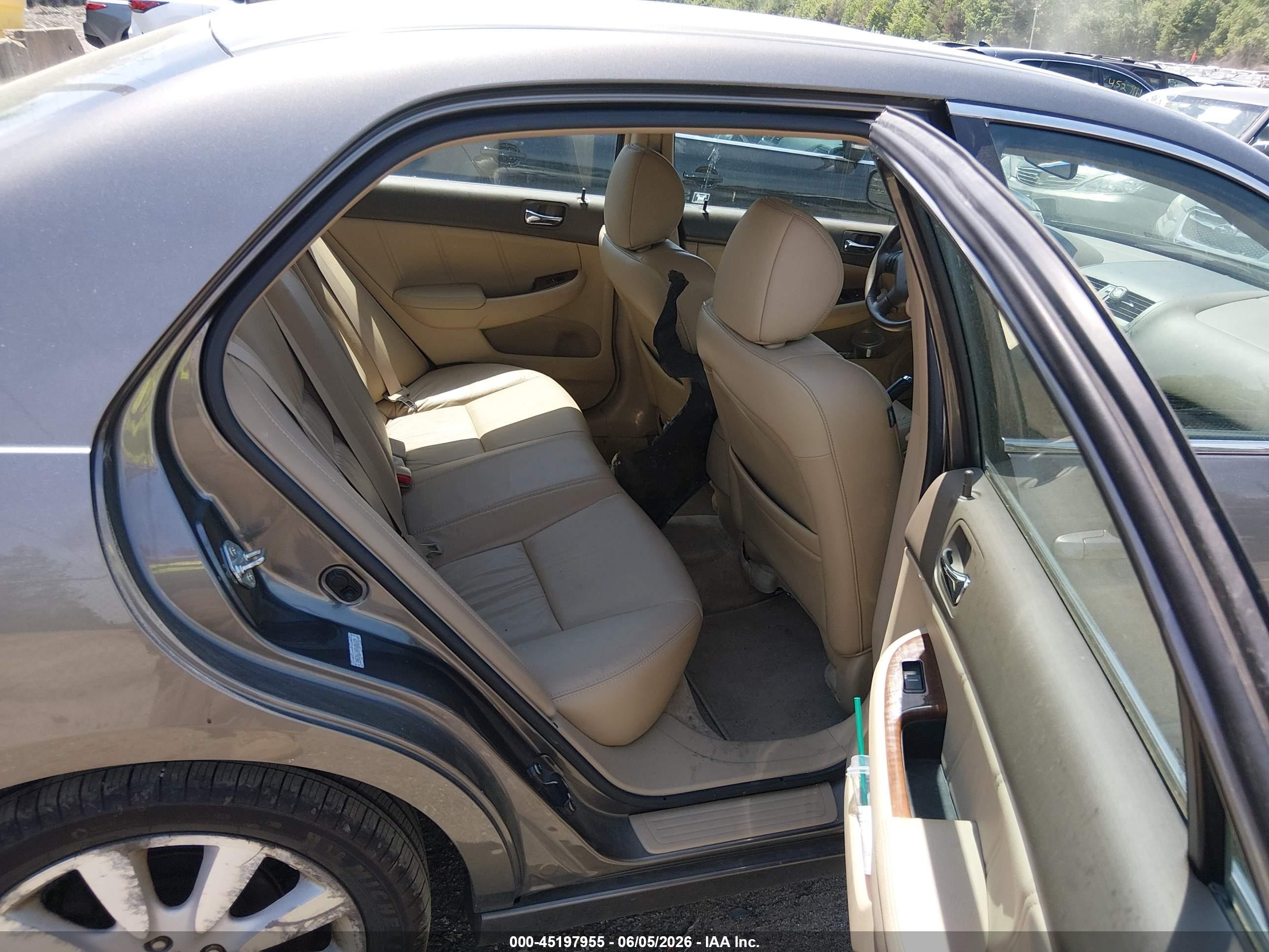2007 Honda Accord 3.0 Ex Gray vin: 1HGCM66507A086729