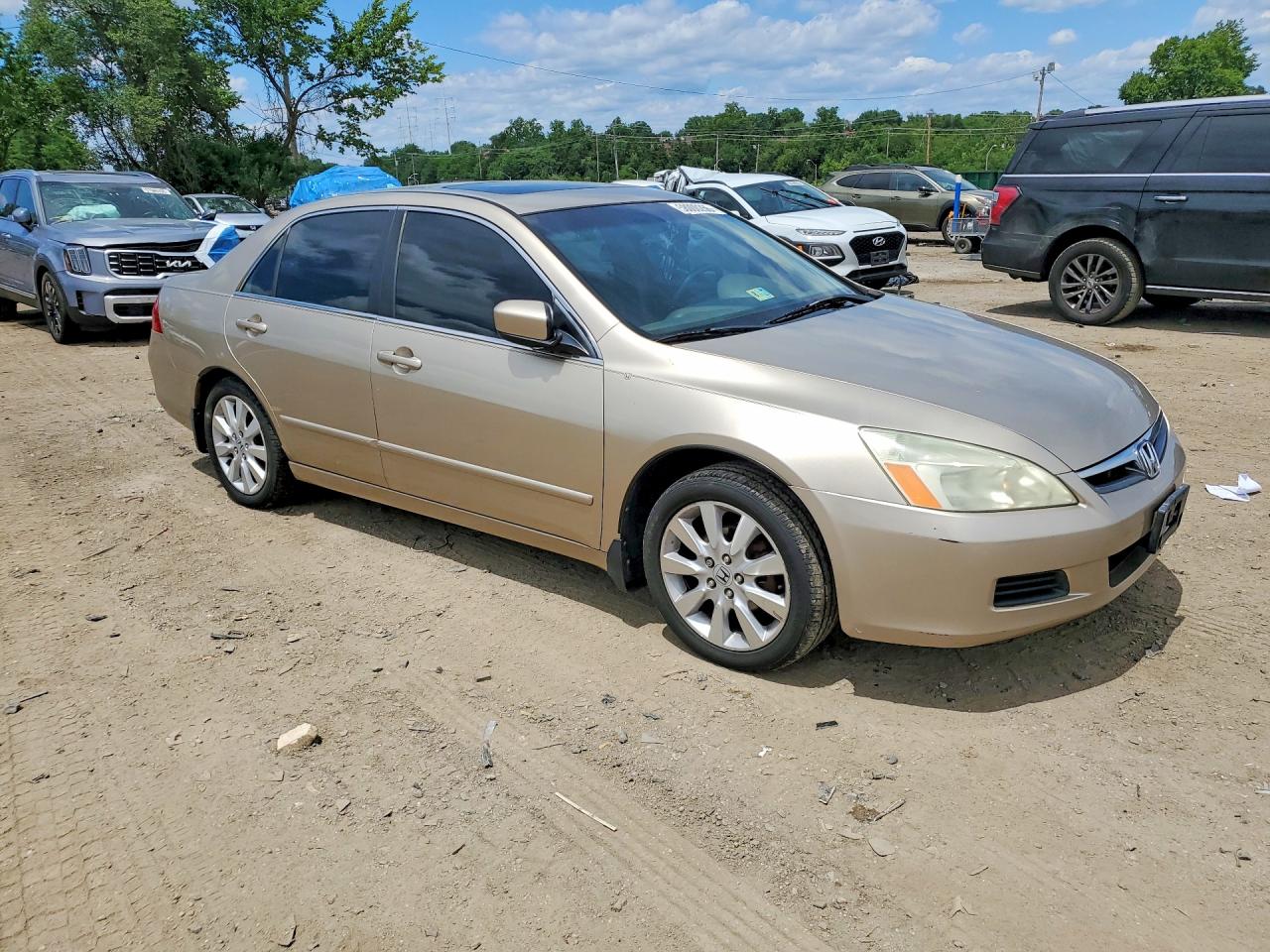 2007 Honda Accord Ex Gold vin: 1HGCM66507A089291