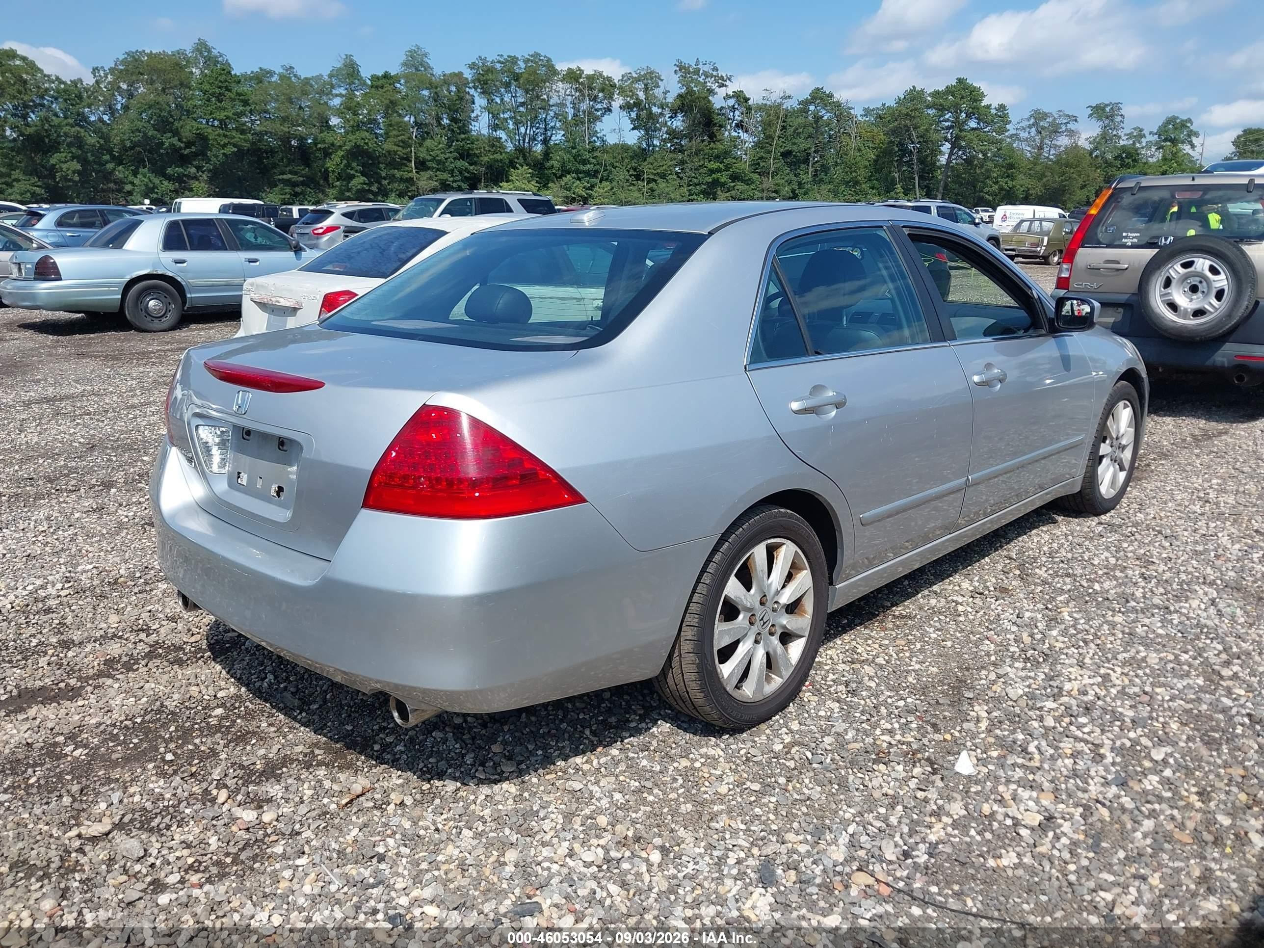 2007 Honda Accord 3.0 Ex Silver vin: 1HGCM66507A099237