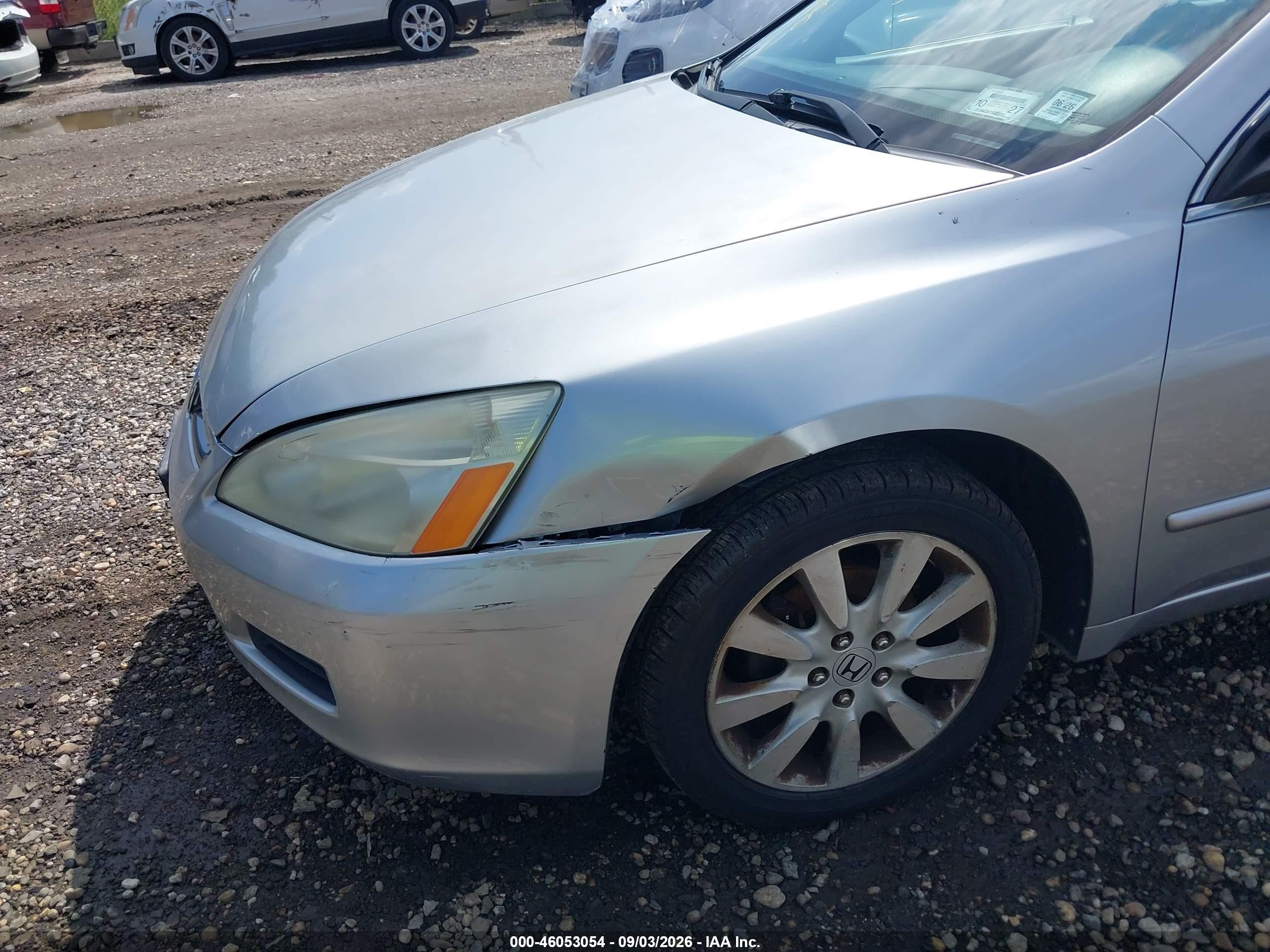 2007 Honda Accord 3.0 Ex Silver vin: 1HGCM66507A099237