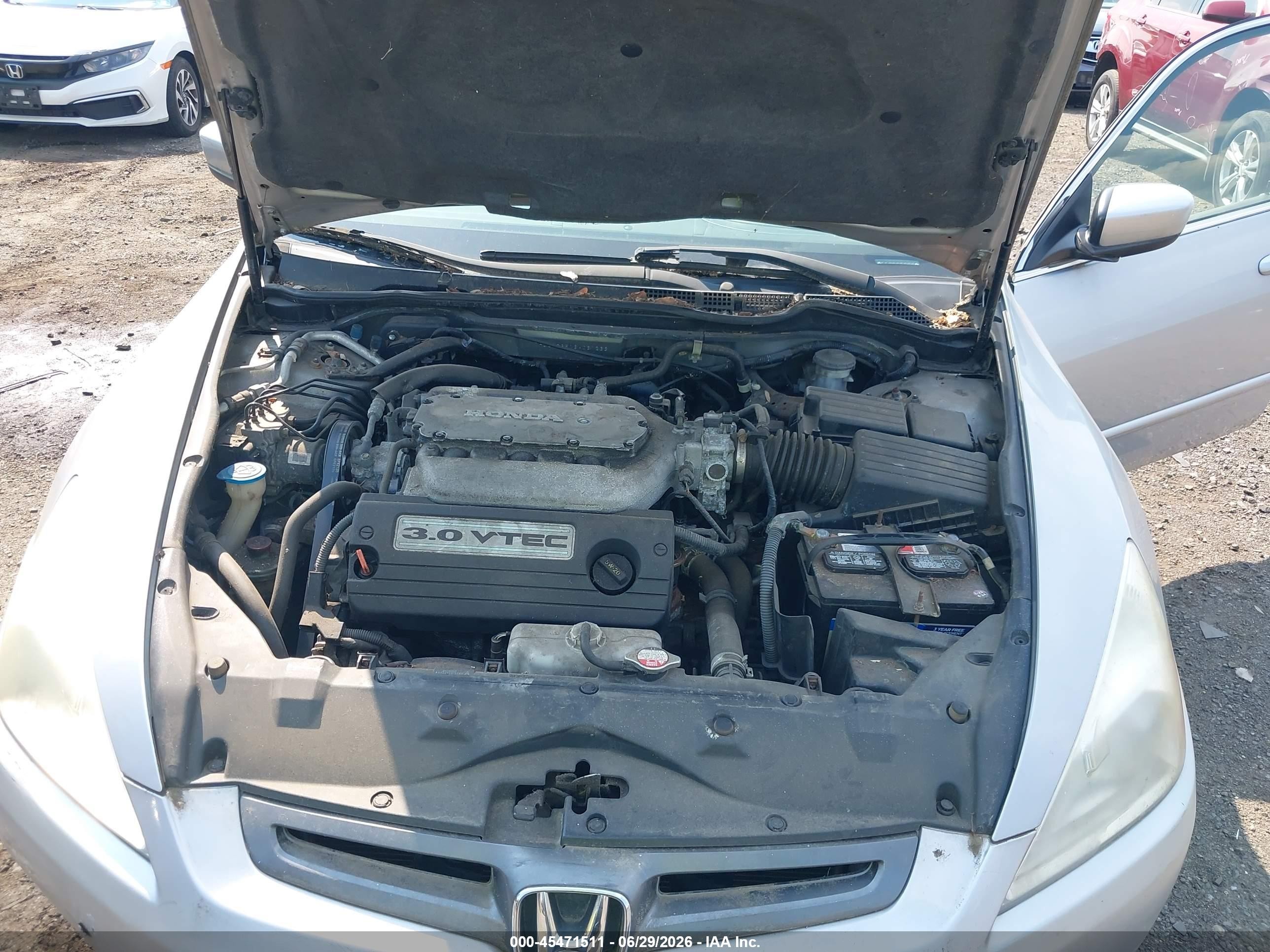 2003 Honda Accord Sdn Ex Silver vin: 1HGCM66513A031233