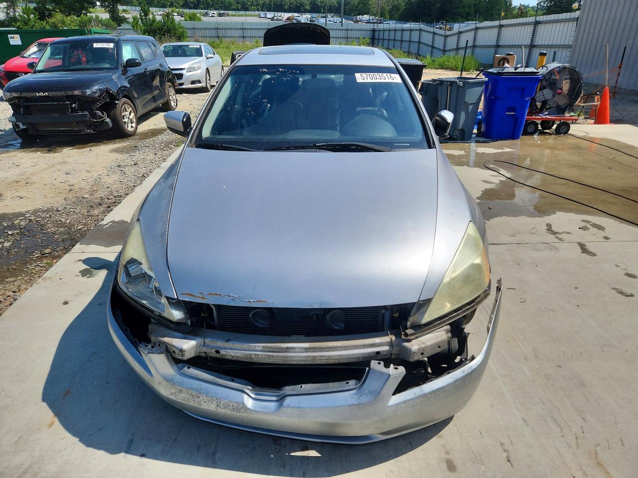 2003 Honda Accord Ex Silver vin: 1HGCM66513A031328