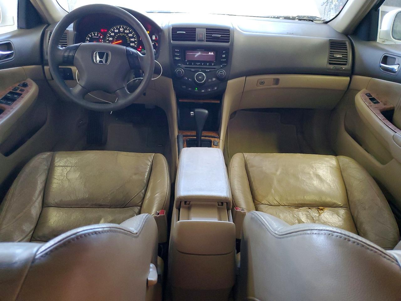 2003 Honda Accord Ex White vin: 1HGCM66513A050185