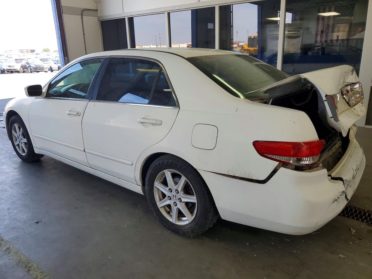 2003 Honda Accord Ex White vin: 1HGCM66513A050185
