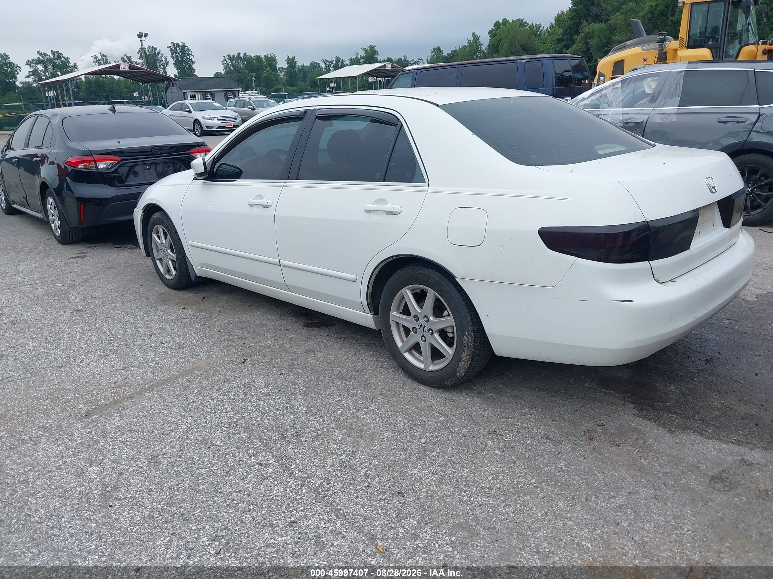 2003 Honda Accord 3.0 Ex White vin: 1HGCM66513A101040
