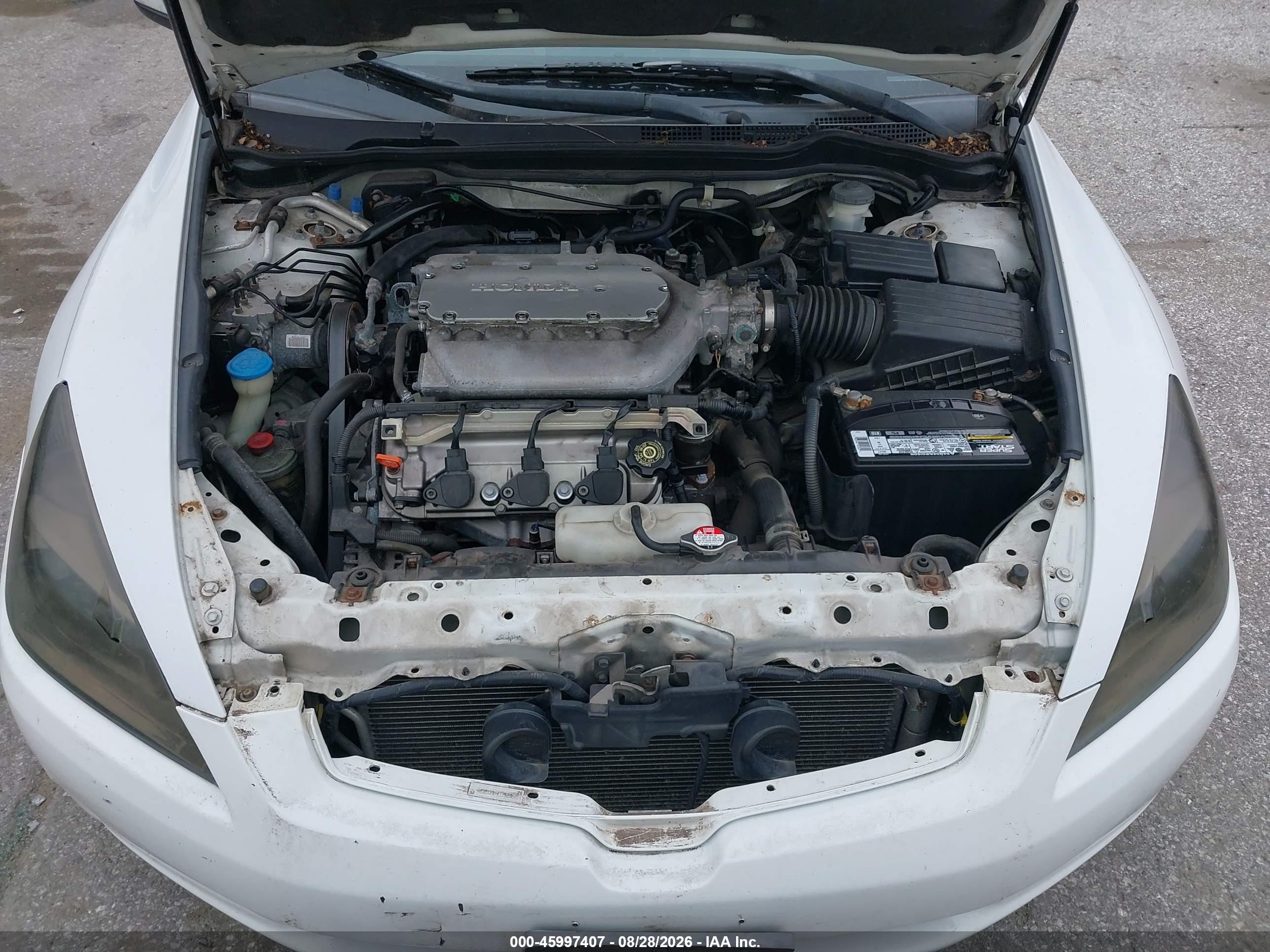 2003 Honda Accord 3.0 Ex White vin: 1HGCM66513A101040