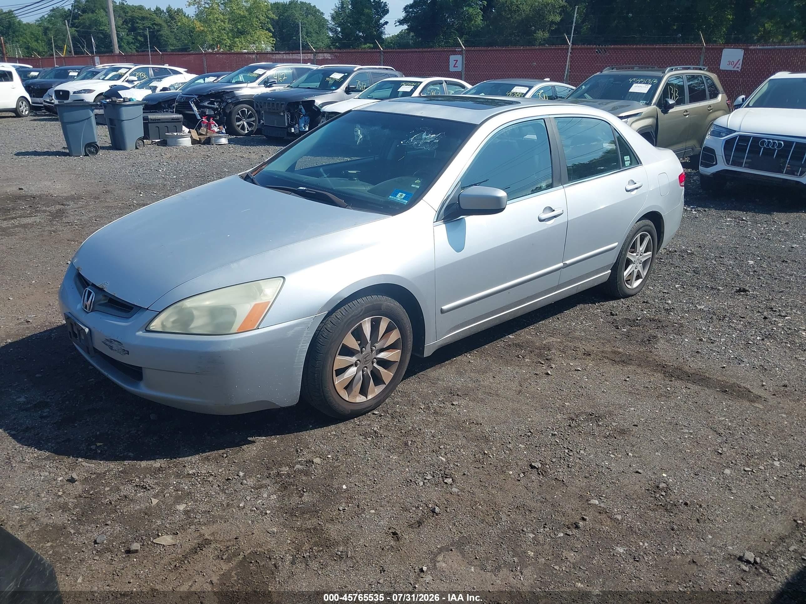 2003 Honda Accord 3.0 Ex Серебряный vin: 1HGCM66513A101460