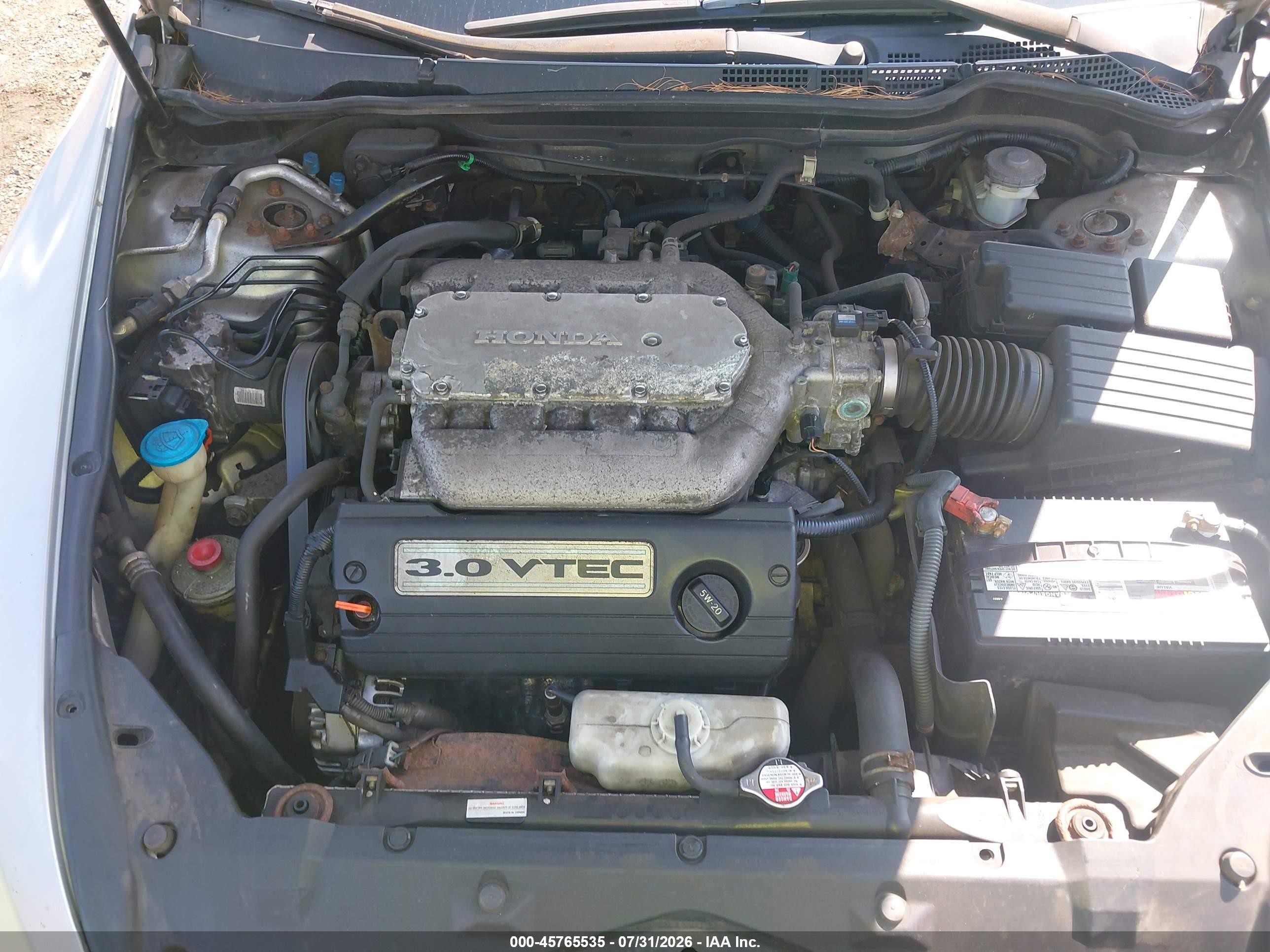 2003 Honda Accord 3.0 Ex Серебряный vin: 1HGCM66513A101460