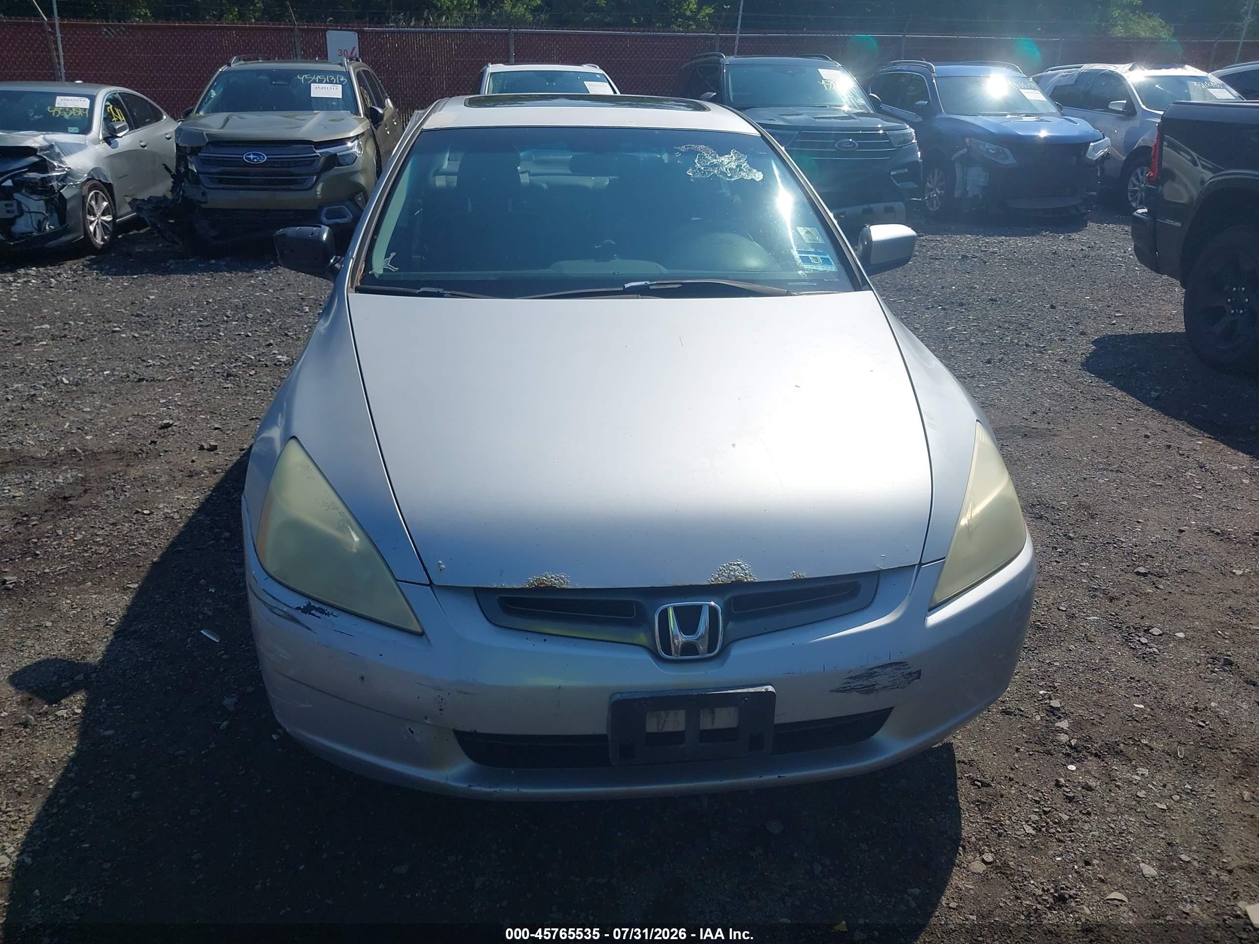 2003 Honda Accord 3.0 Ex Серебряный vin: 1HGCM66513A101460