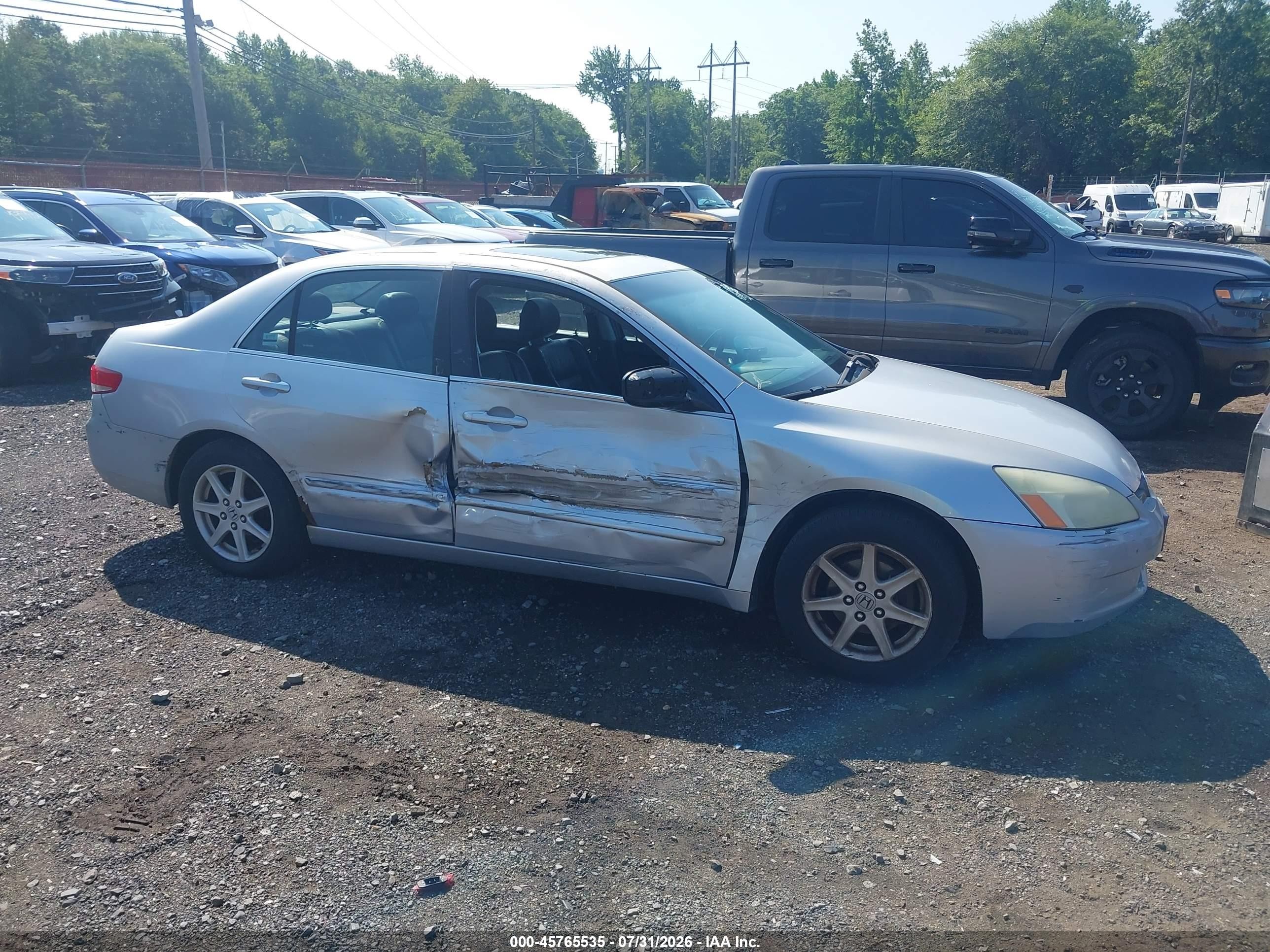 2003 Honda Accord 3.0 Ex Серебряный vin: 1HGCM66513A101460