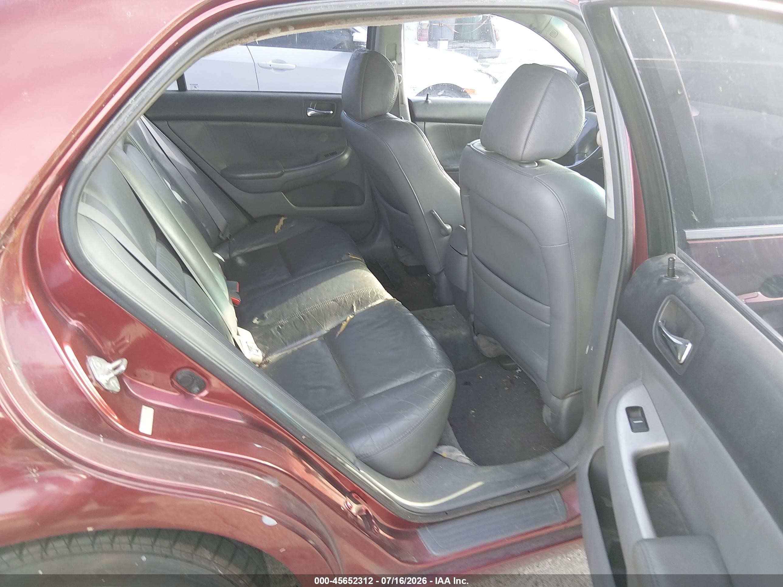 2004 Honda Accord 3.0 Ex Burgundy vin: 1HGCM66514A005619