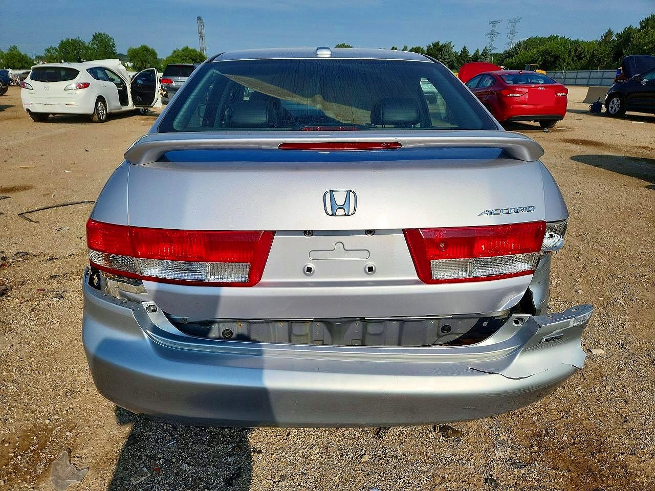2004 Honda Accord Ex Серебряный vin: 1HGCM66514A031153