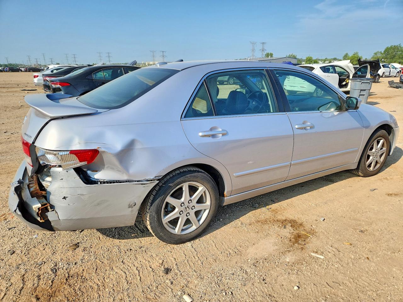 2004 Honda Accord Ex Серебряный vin: 1HGCM66514A031153