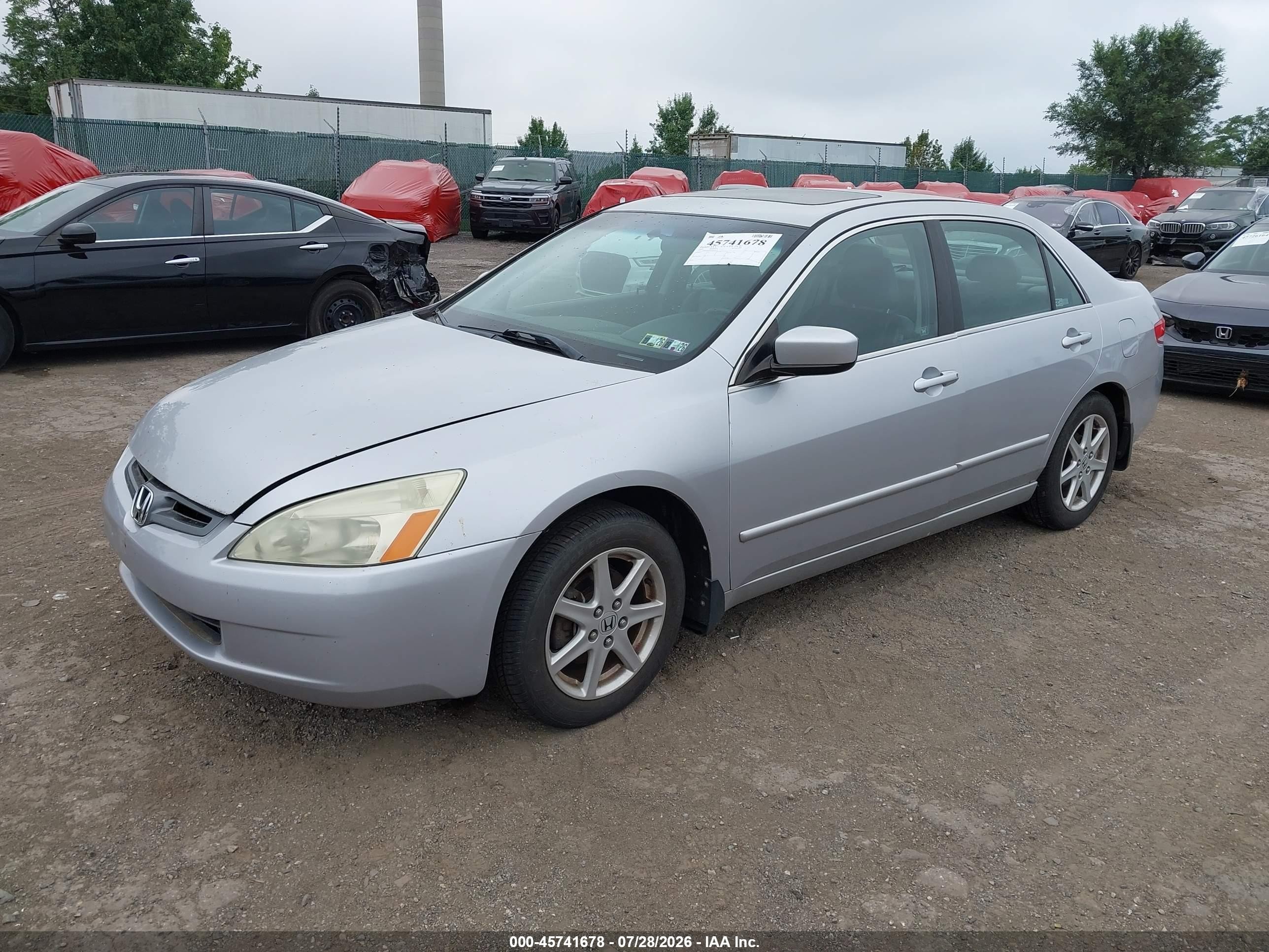 2004 Honda Accord 3.0 Ex Silver vin: 1HGCM66514A043013