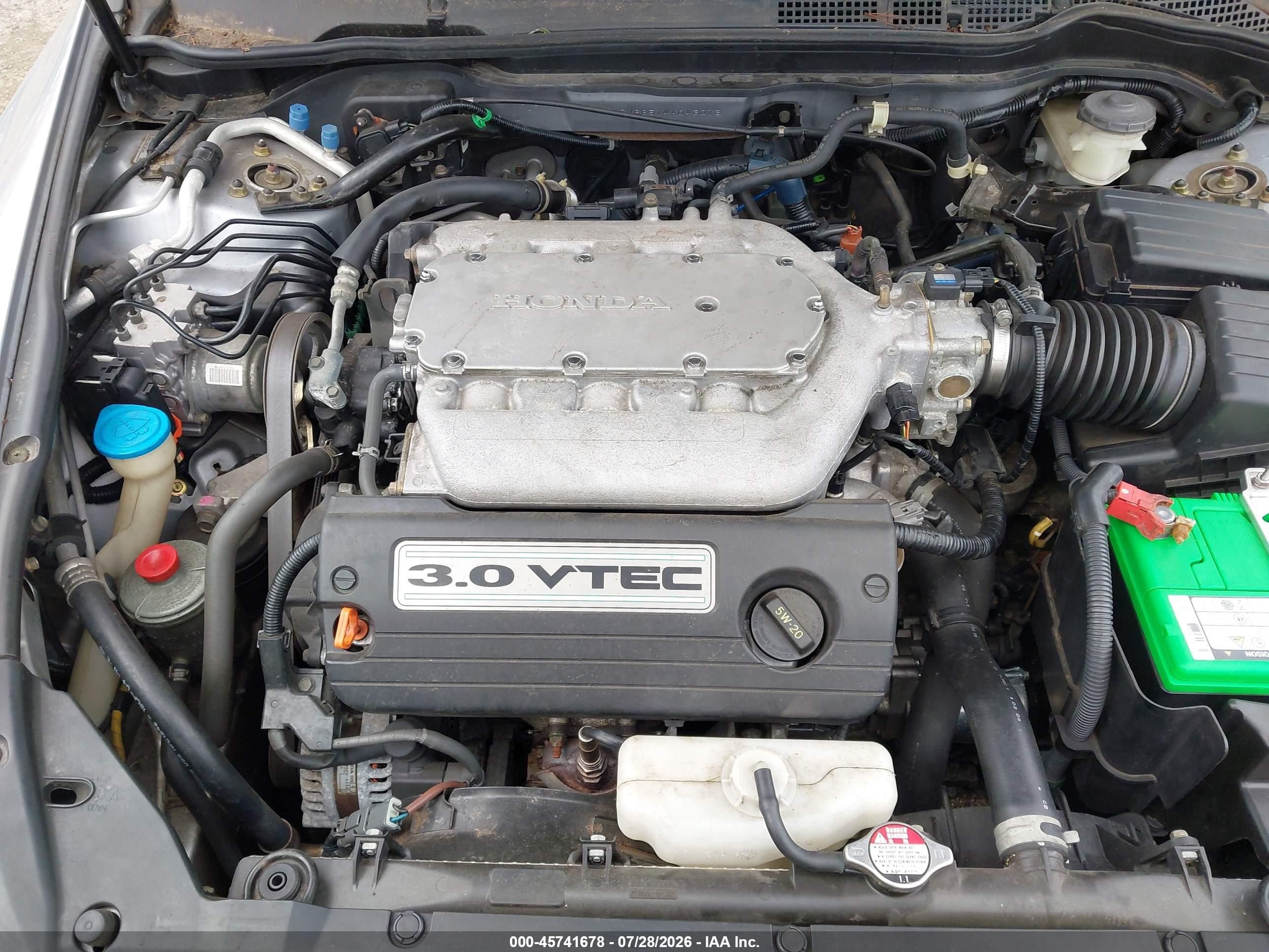 2004 Honda Accord 3.0 Ex Silver vin: 1HGCM66514A043013