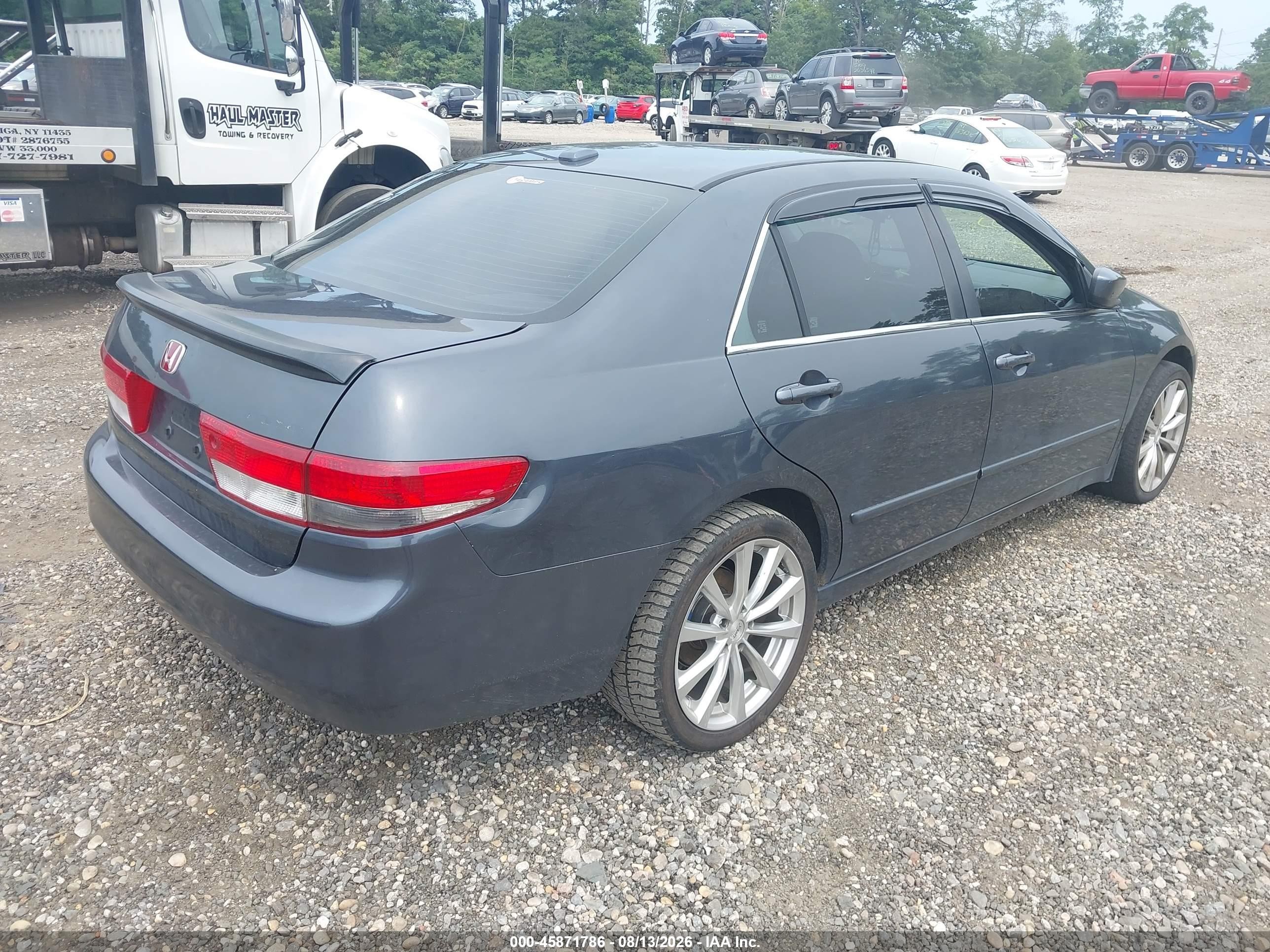 2004 Honda Accord 3.0 Ex Gray vin: 1HGCM66514A066498