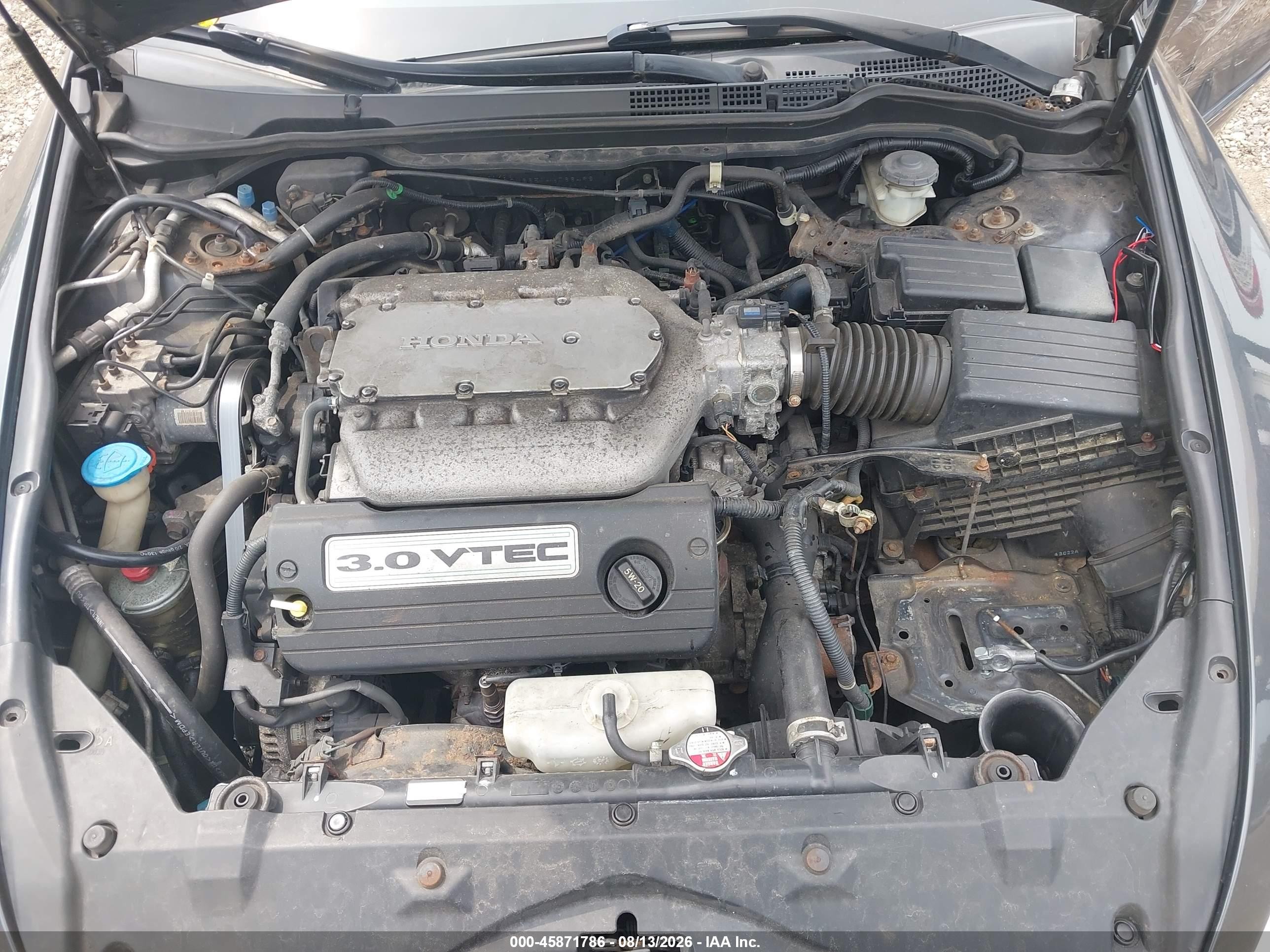 2004 Honda Accord 3.0 Ex Gray vin: 1HGCM66514A066498
