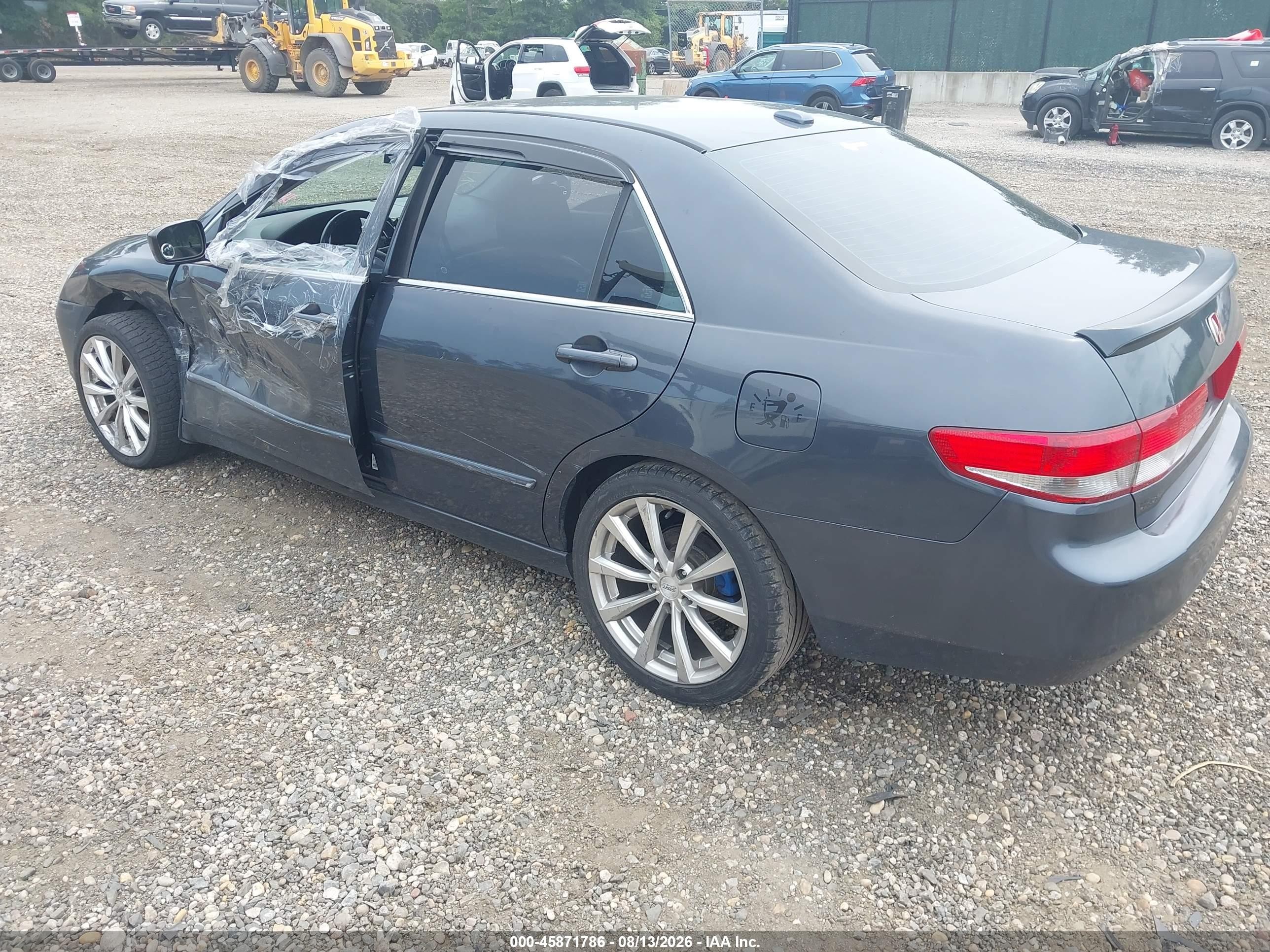 2004 Honda Accord 3.0 Ex Gray vin: 1HGCM66514A066498