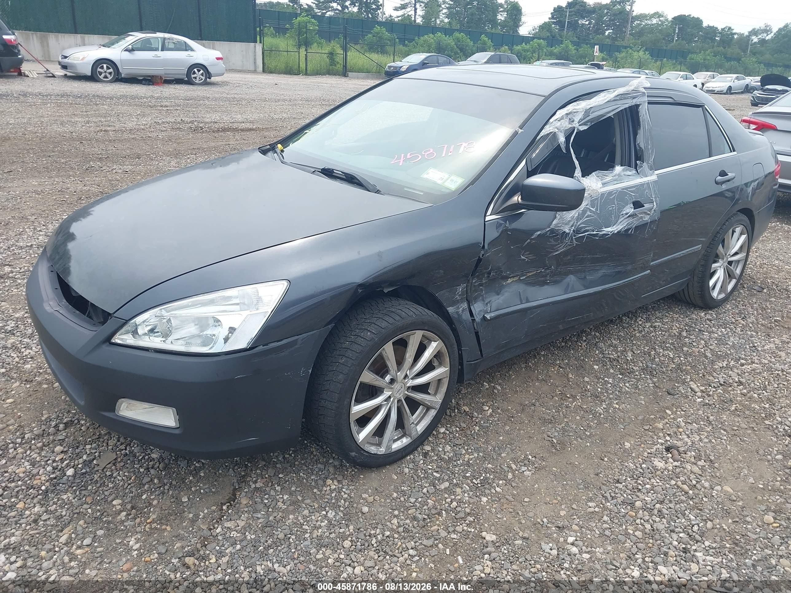 2004 Honda Accord 3.0 Ex Gray vin: 1HGCM66514A066498