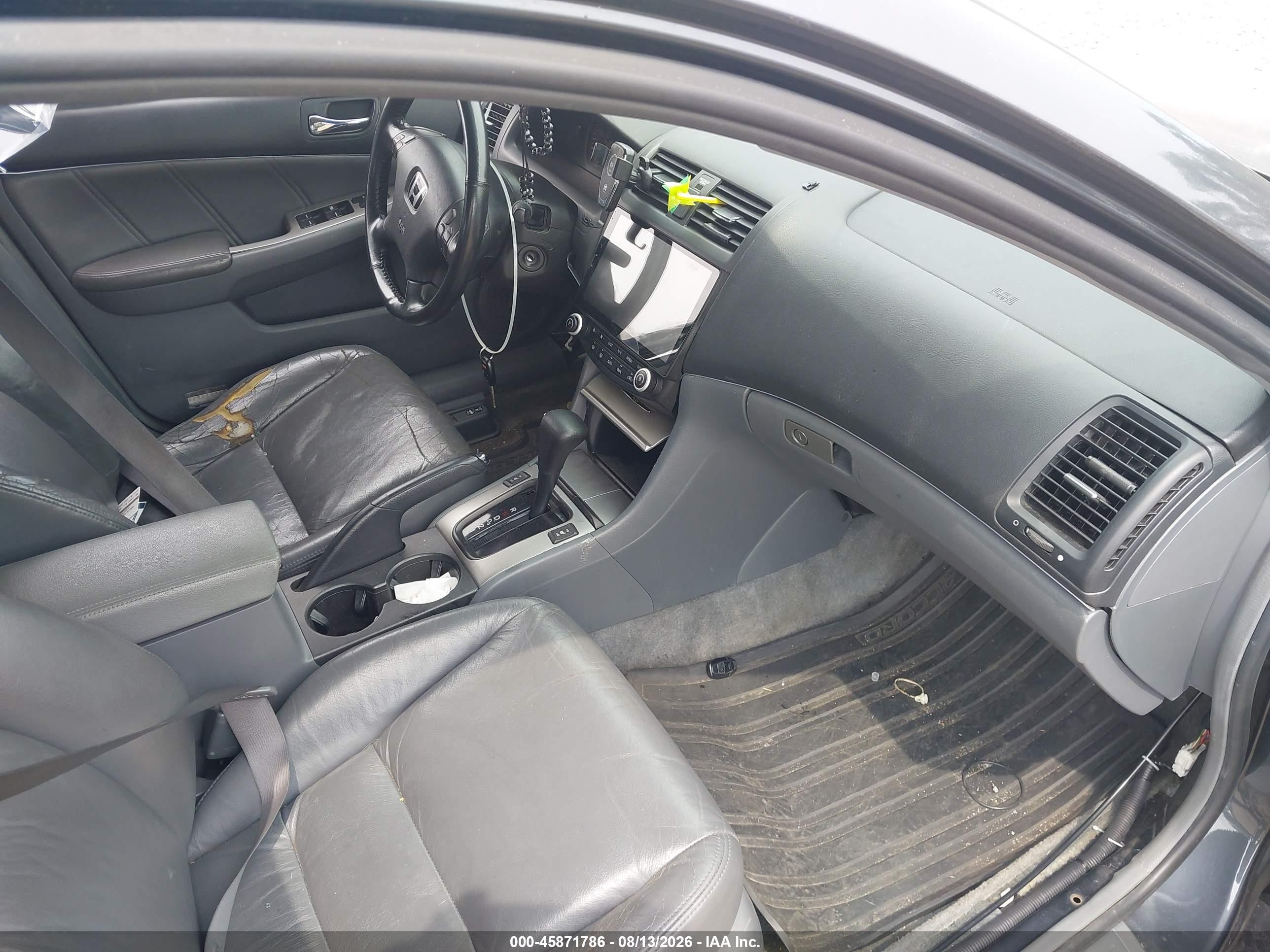 2004 Honda Accord 3.0 Ex Gray vin: 1HGCM66514A066498