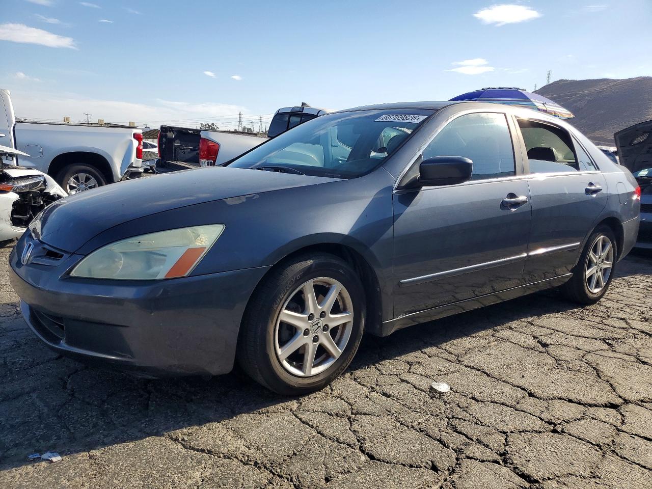 2004 Honda Accord Ex Blue vin: 1HGCM66514A096021
