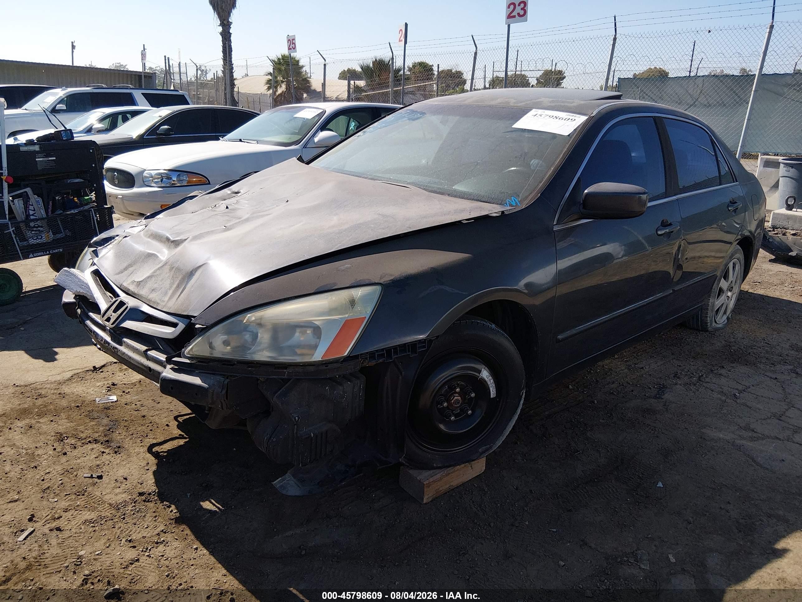2005 Honda Accord 3.0 Ex Gray vin: 1HGCM66515A003032