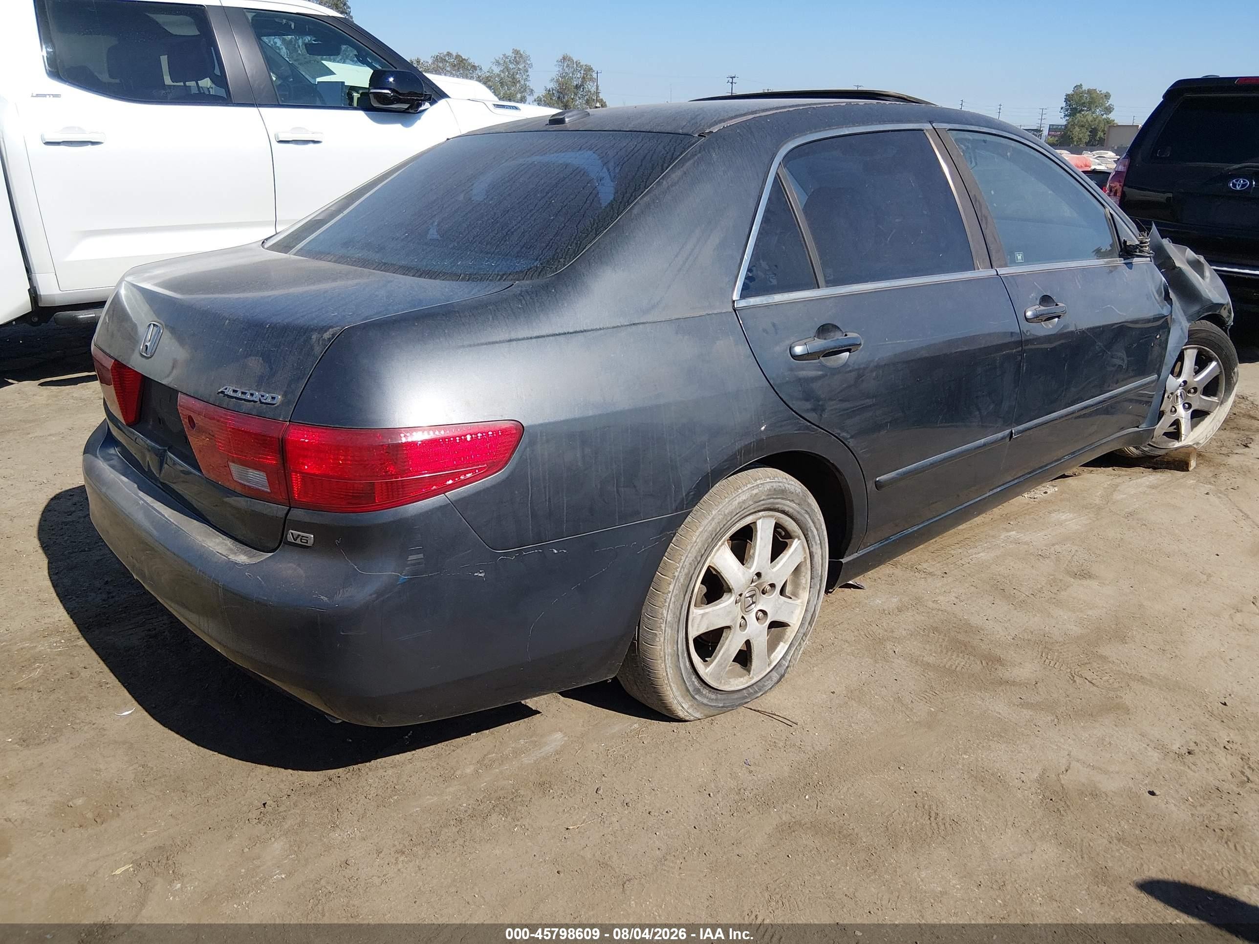 2005 Honda Accord 3.0 Ex Gray vin: 1HGCM66515A003032