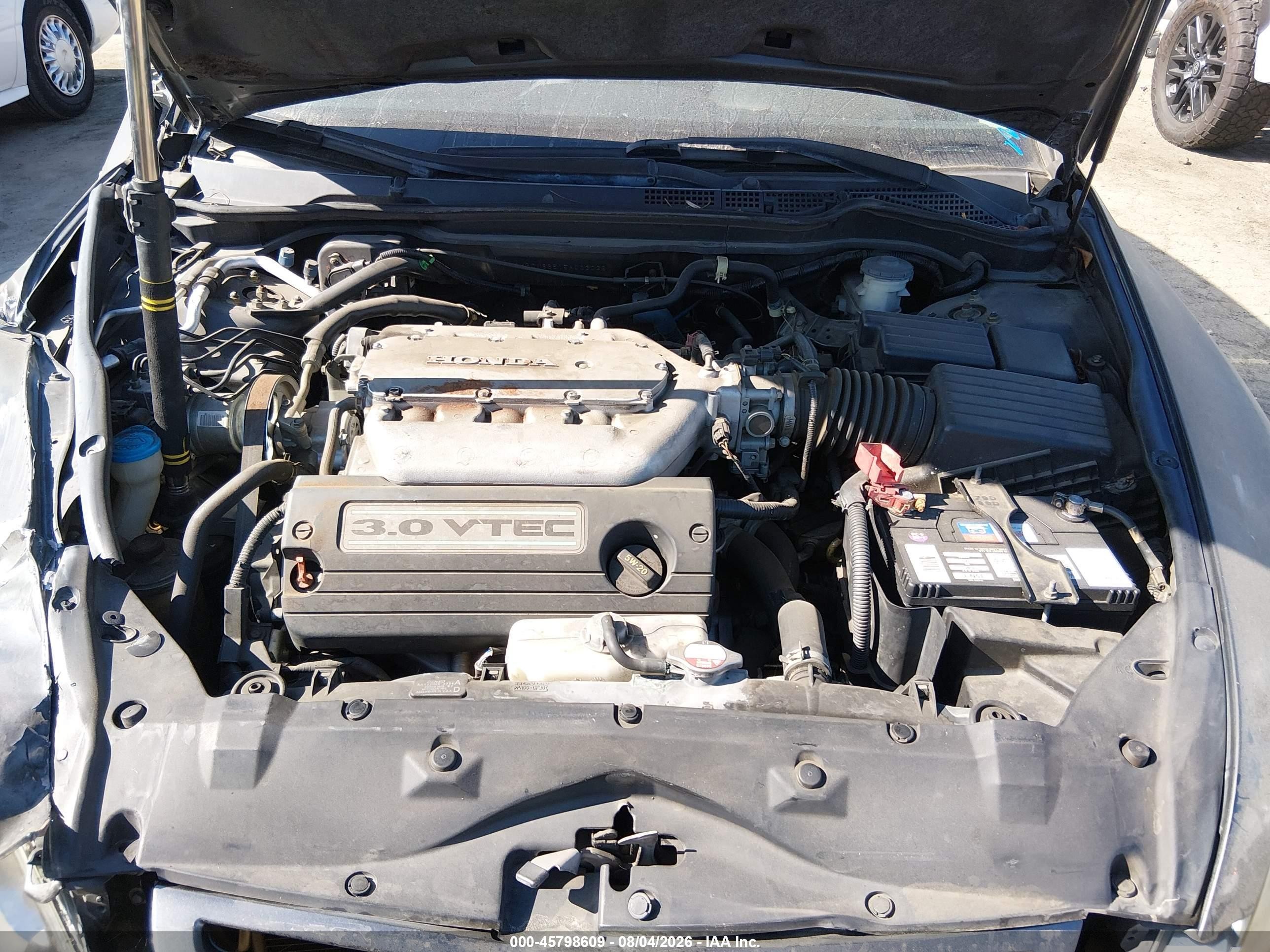 2005 Honda Accord 3.0 Ex Gray vin: 1HGCM66515A003032