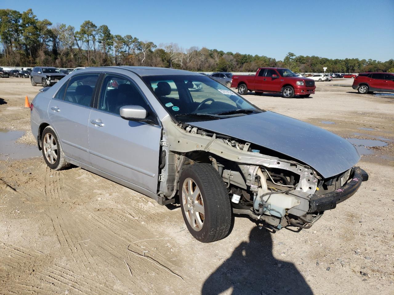 2005 Honda Accord Ex Silver vin: 1HGCM66515A005332