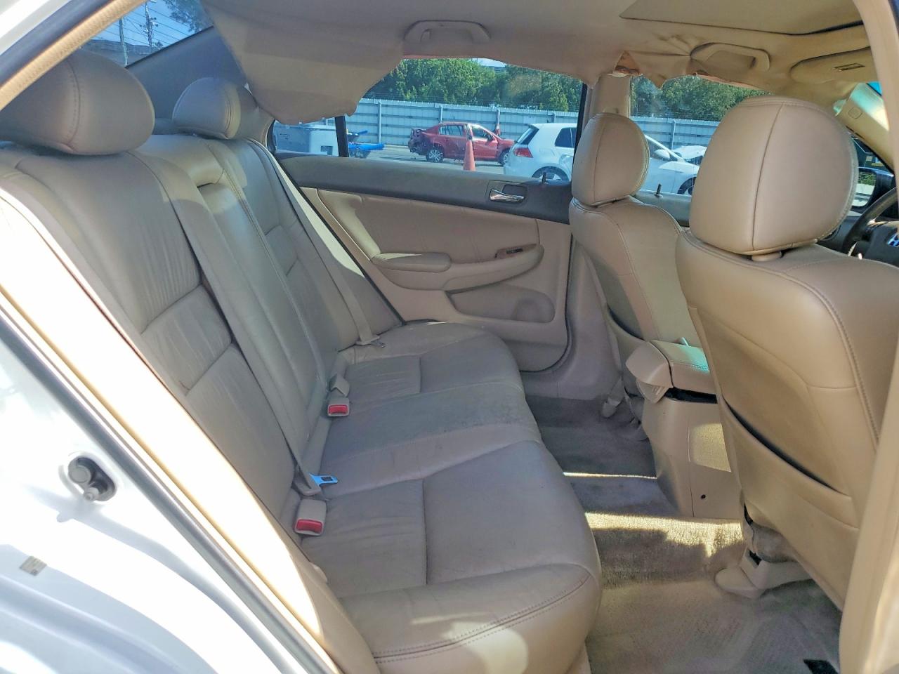 2005 Honda Accord Lx White vin: 1HGCM66515A006013