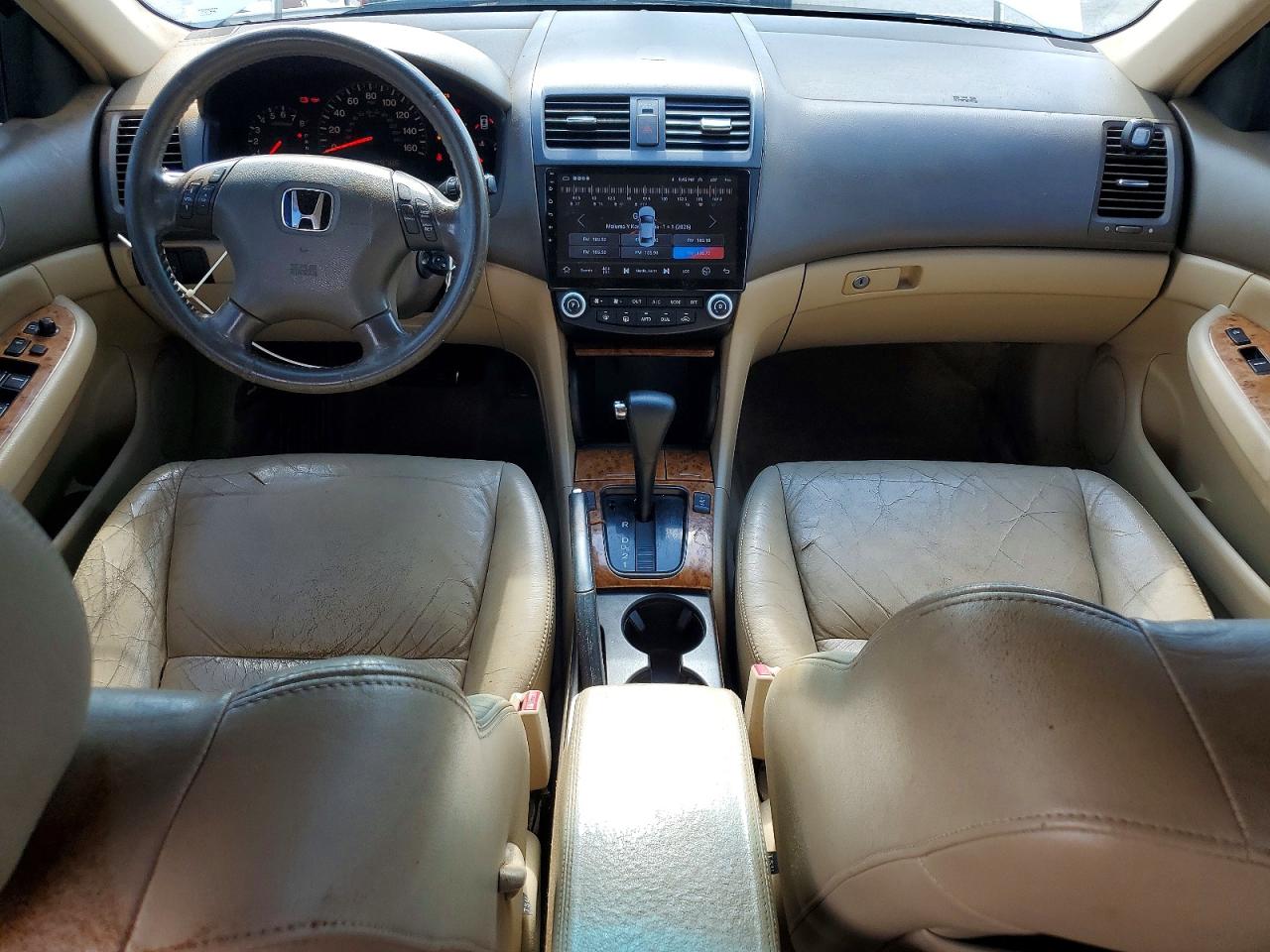 2005 Honda Accord Lx White vin: 1HGCM66515A006013