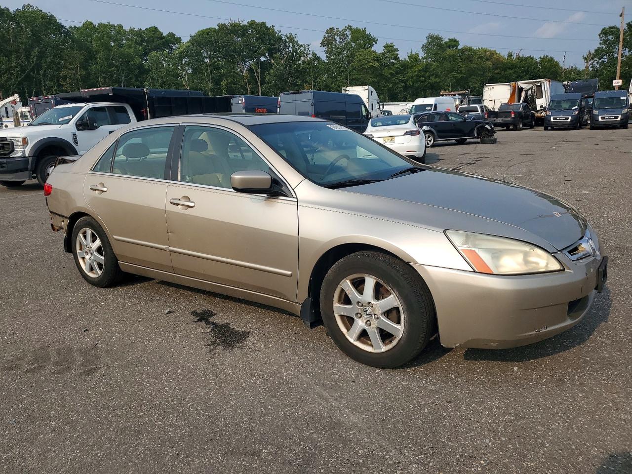 2005 Honda Accord Ex Silver vin: 1HGCM66515A007002