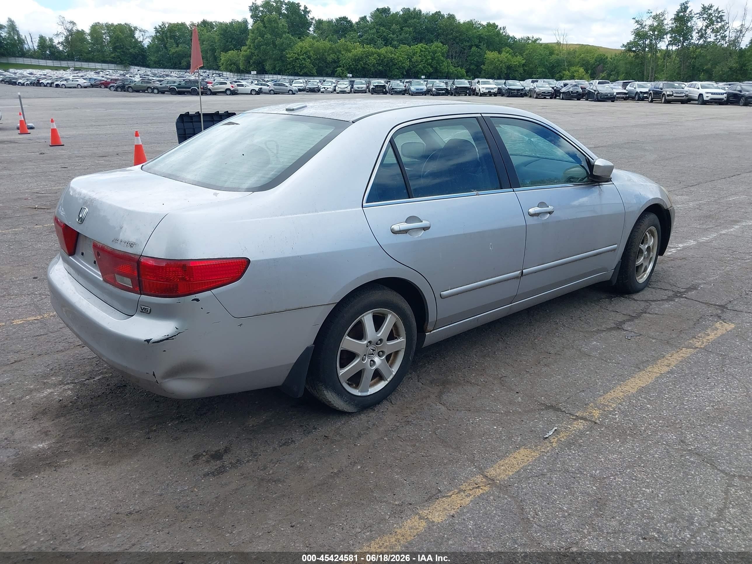 2005 Honda Accord 3.0 Ex Silver vin: 1HGCM66515A011406