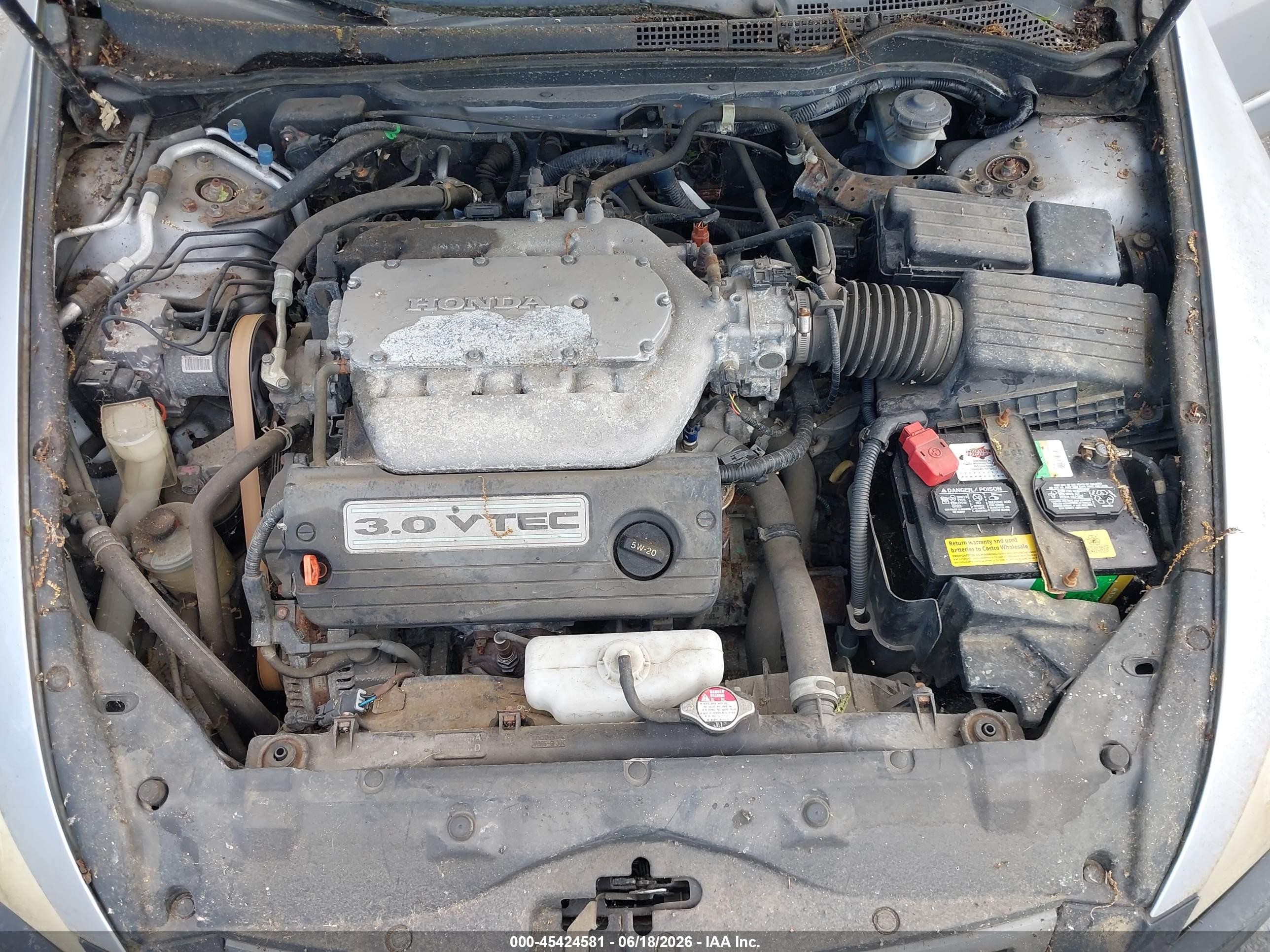 2005 Honda Accord 3.0 Ex Silver vin: 1HGCM66515A011406