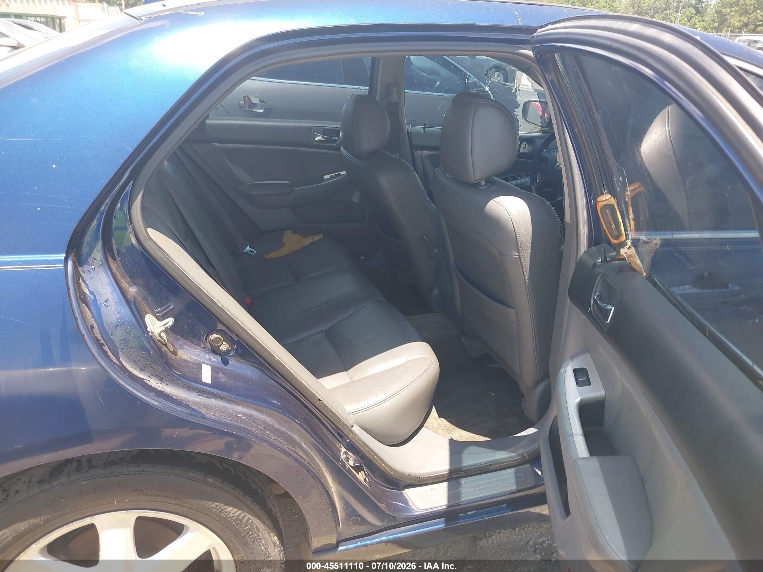 2005 Honda Accord 3.0 Ex Blue vin: 1HGCM66515A022664