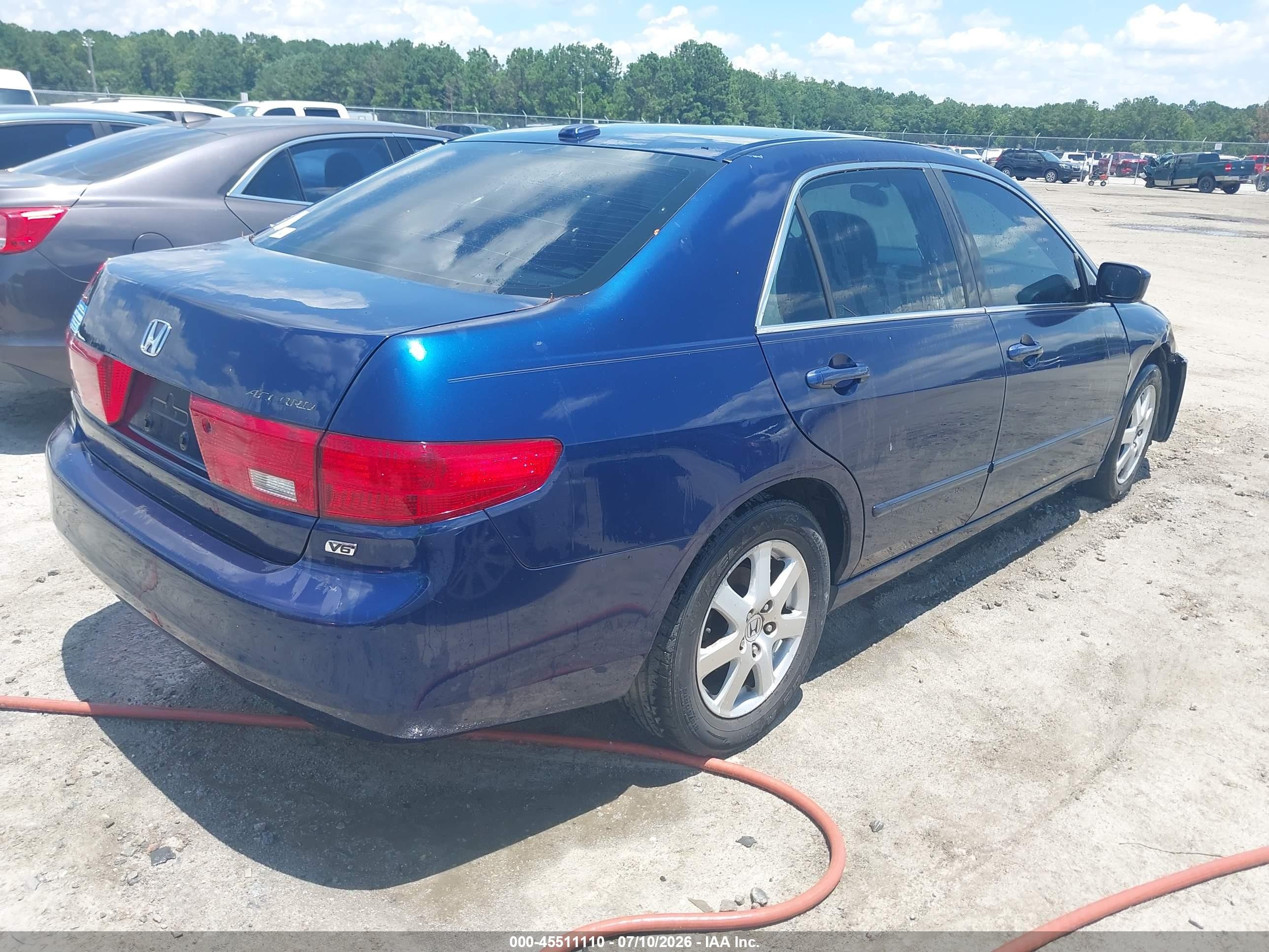2005 Honda Accord 3.0 Ex Blue vin: 1HGCM66515A022664