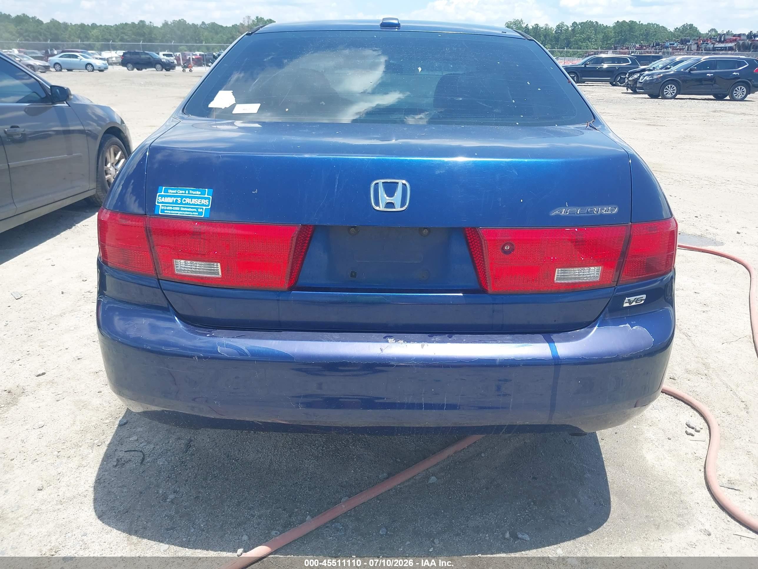 2005 Honda Accord 3.0 Ex Blue vin: 1HGCM66515A022664