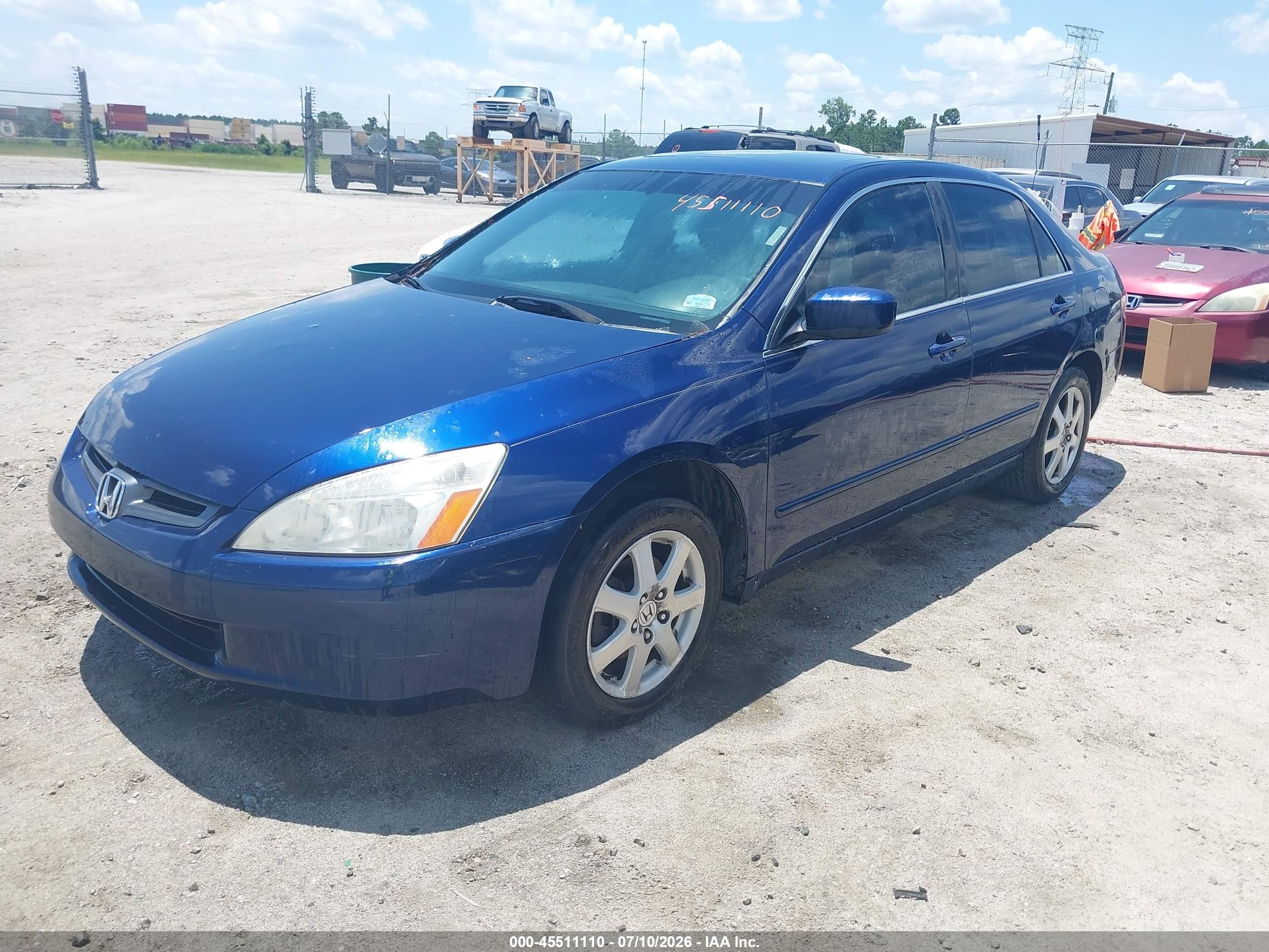 2005 Honda Accord 3.0 Ex Blue vin: 1HGCM66515A022664