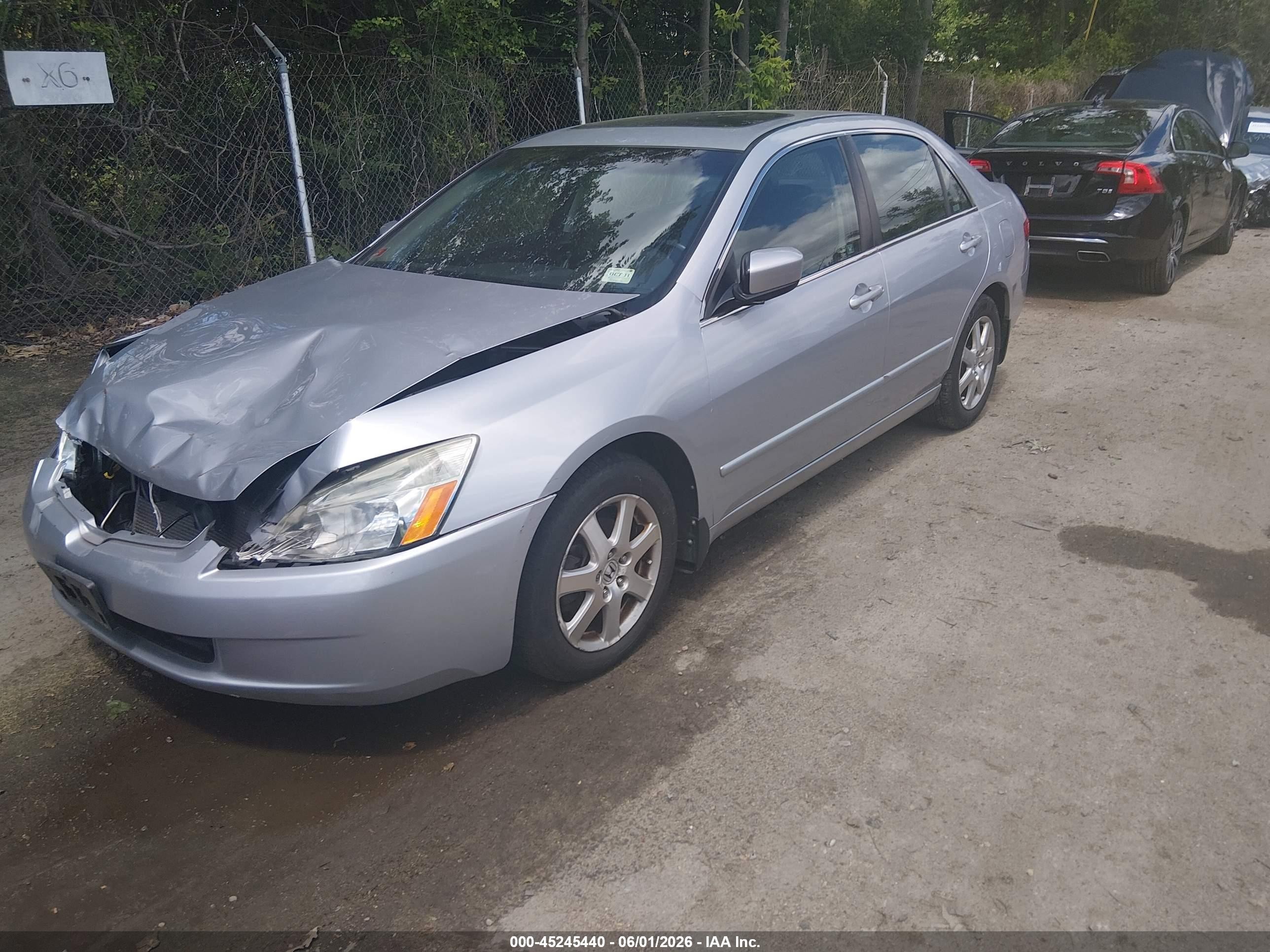 2005 Honda Accord 3.0 Ex Серебряный vin: 1HGCM66515A040677