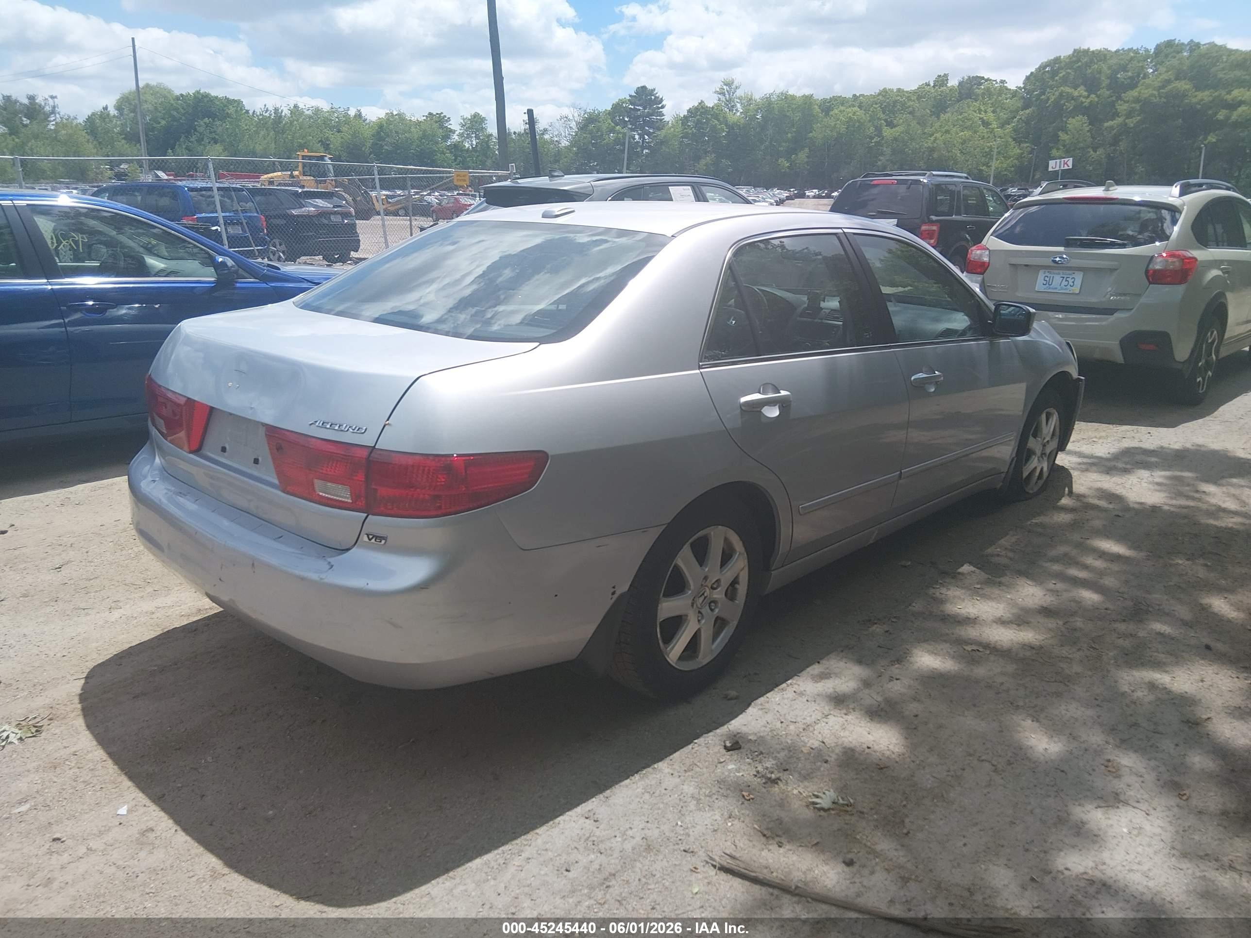 2005 Honda Accord 3.0 Ex Серебряный vin: 1HGCM66515A040677