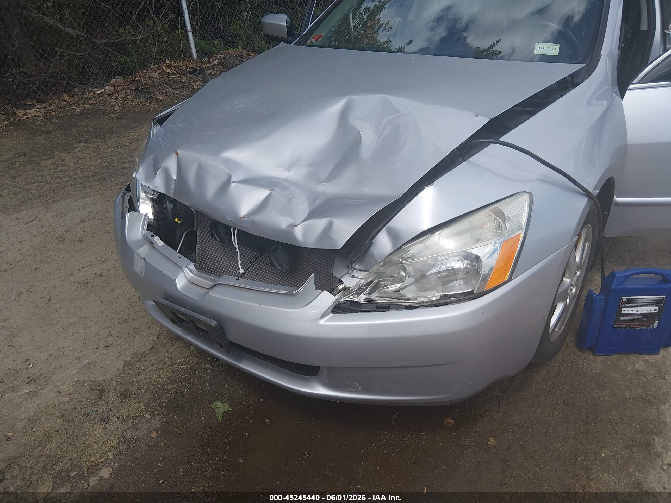 2005 Honda Accord 3.0 Ex Серебряный vin: 1HGCM66515A040677