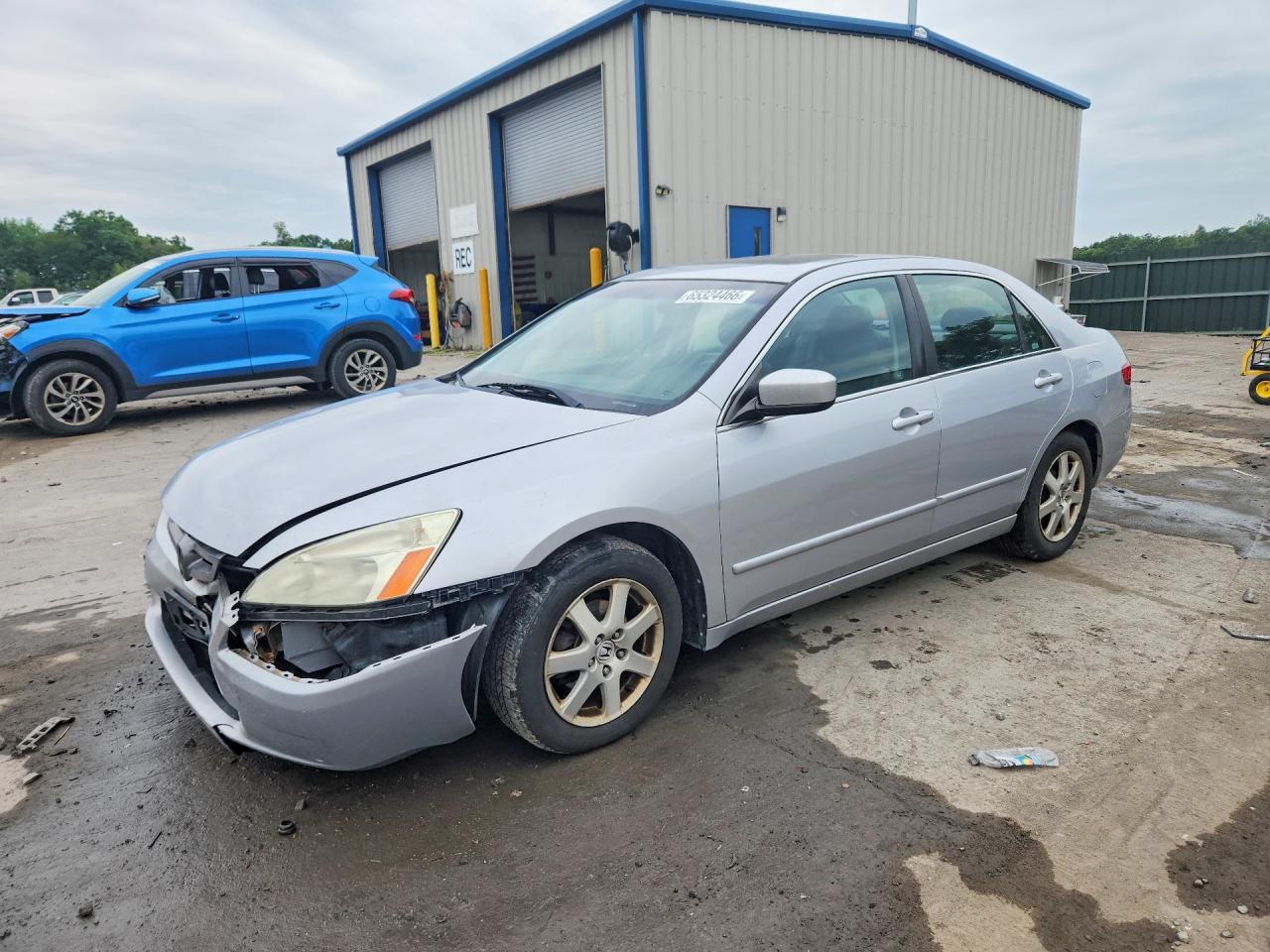 2005 Honda Accord Ex Silver vin: 1HGCM66515A074408