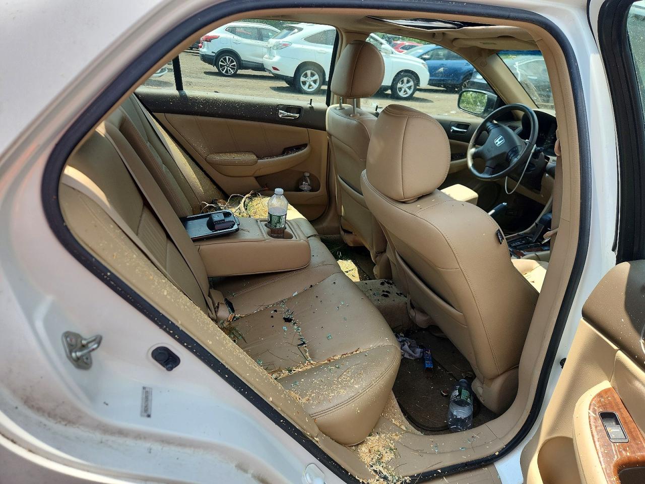 2006 Honda Accord Ex White vin: 1HGCM66516A003954