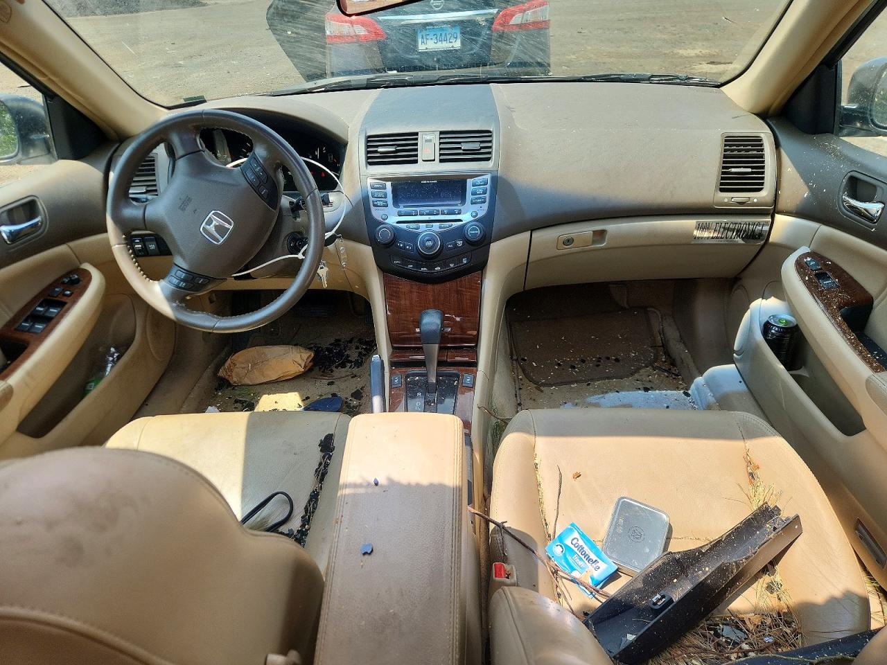 2006 Honda Accord Ex White vin: 1HGCM66516A003954