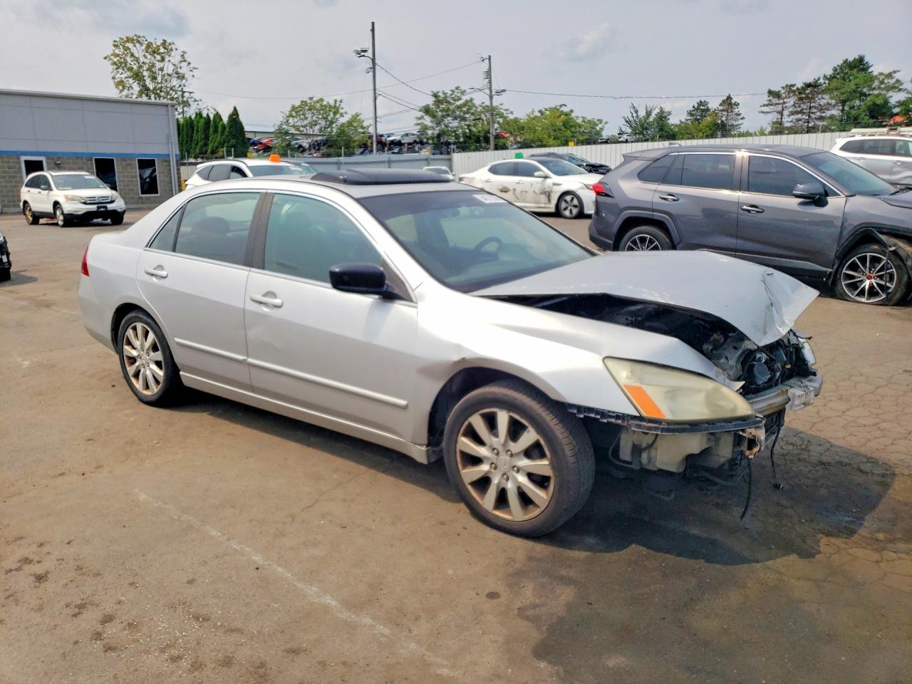 2006 Honda Accord Ex Silver vin: 1HGCM66516A025873