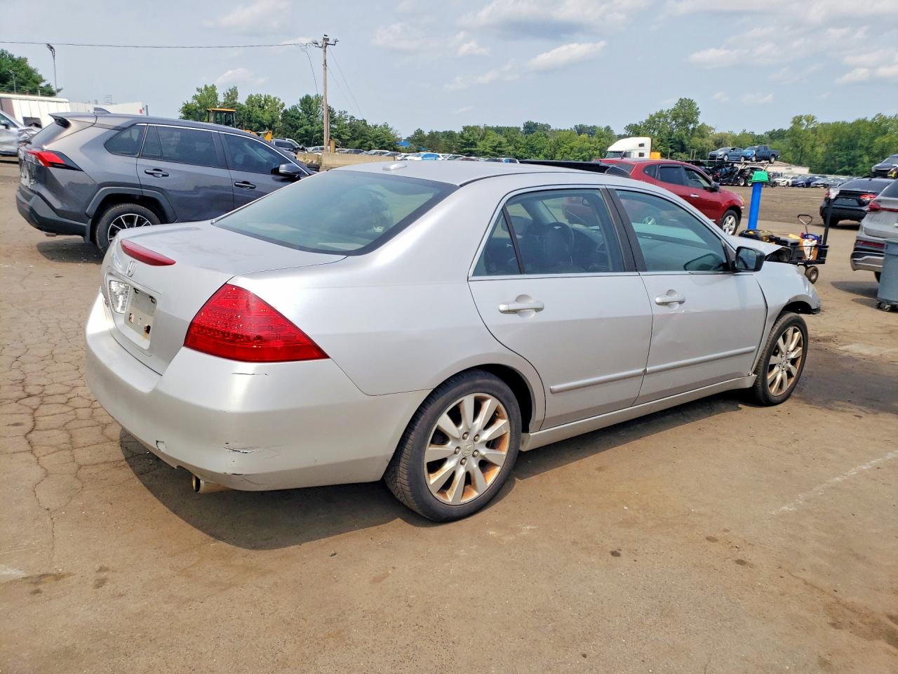 2006 Honda Accord Ex Silver vin: 1HGCM66516A025873