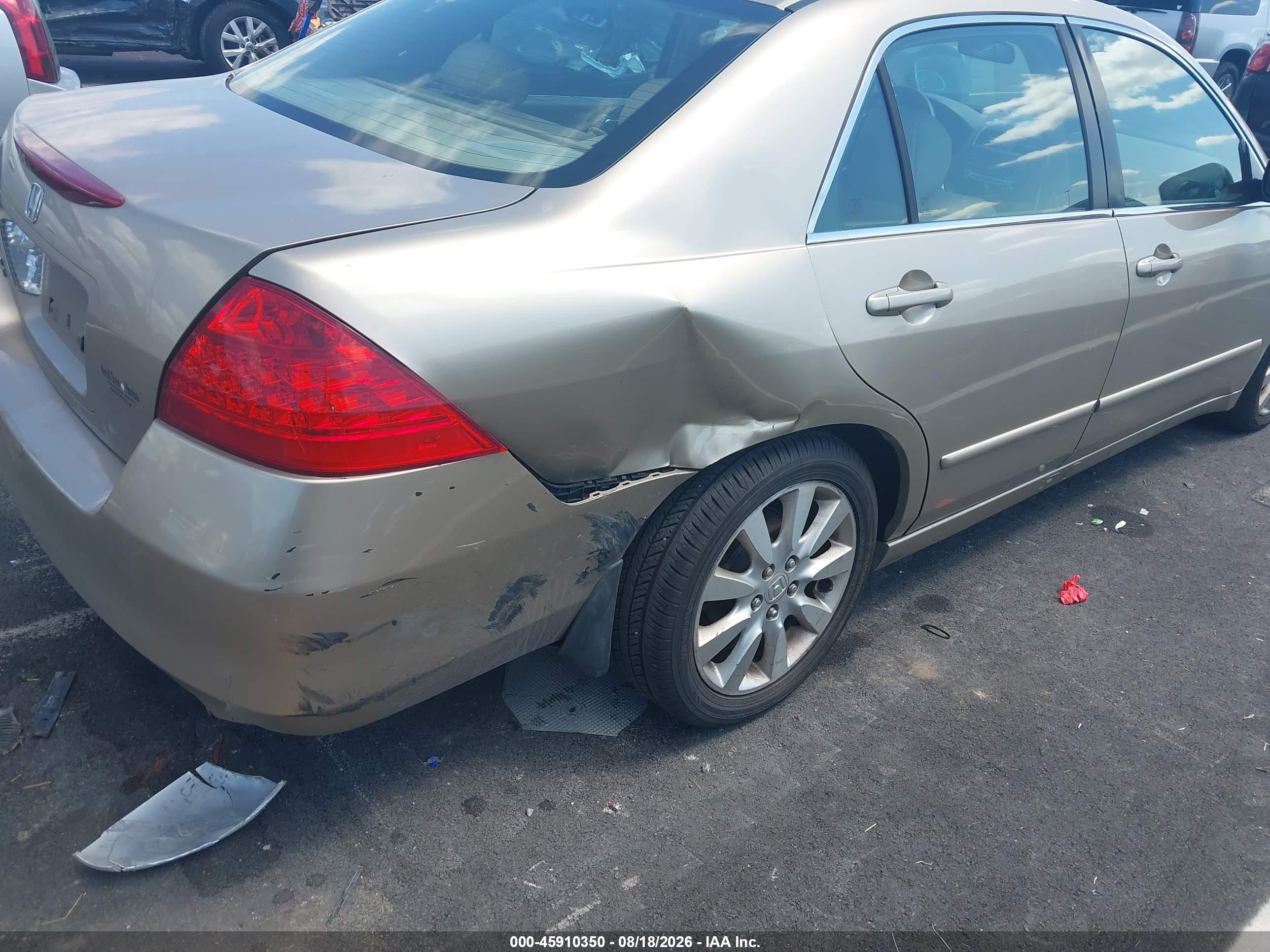2006 Honda Accord 3.0 Ex Желто-коричневый vin: 1HGCM66516A027431