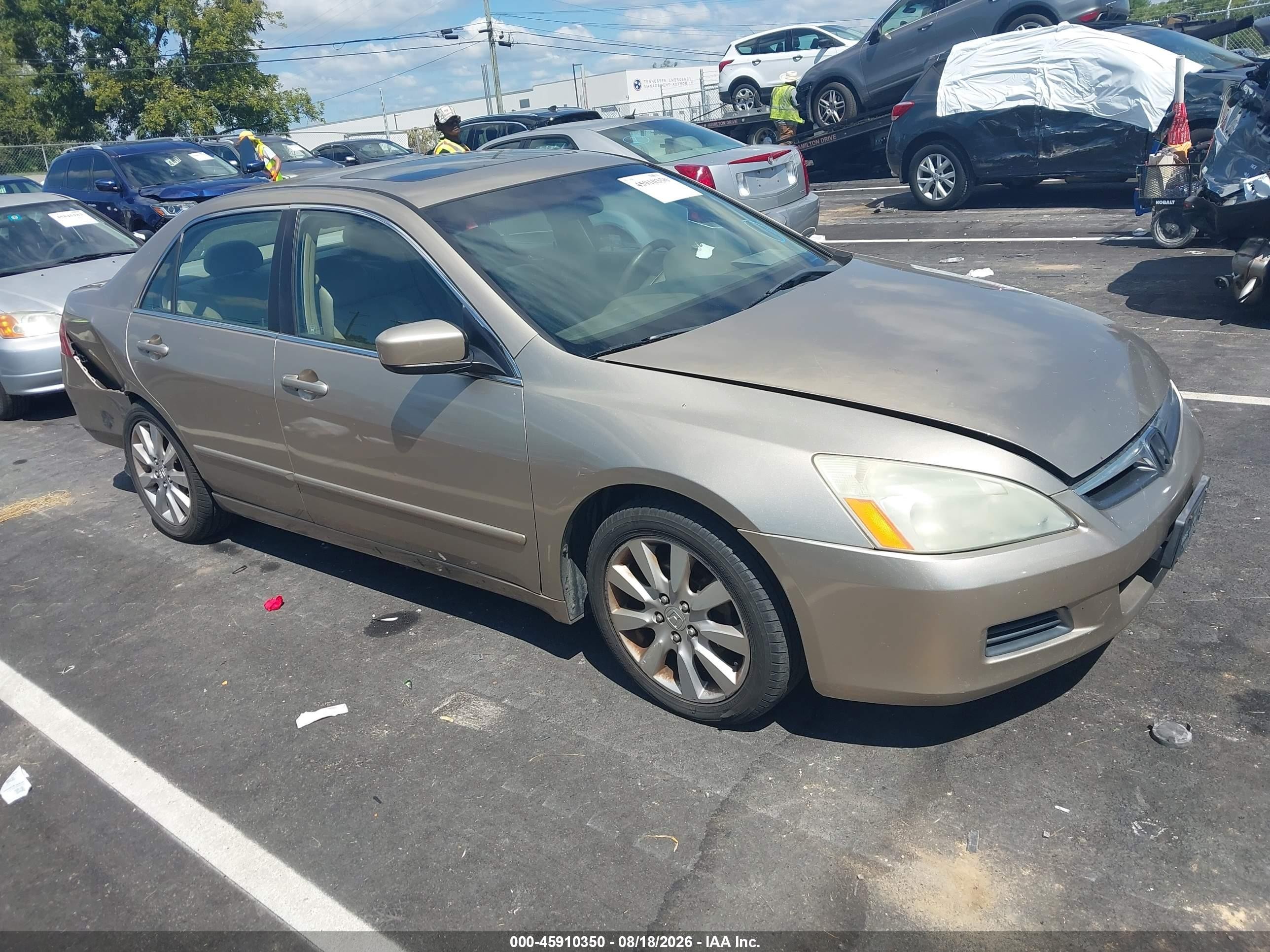 2006 Honda Accord 3.0 Ex Tan vin: 1HGCM66516A027431